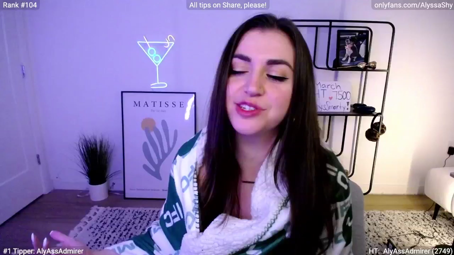 Gallery image thumbnail from AlyssaShy's myfreecams stream on, 03/17/2024, 07:17 image 12 of 20