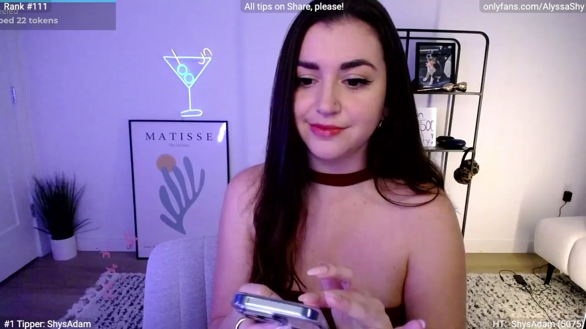 Gallery image thumbnail from AlyssaShy's myfreecams stream on, 03/20/2024, 22:54 image 17 of 20