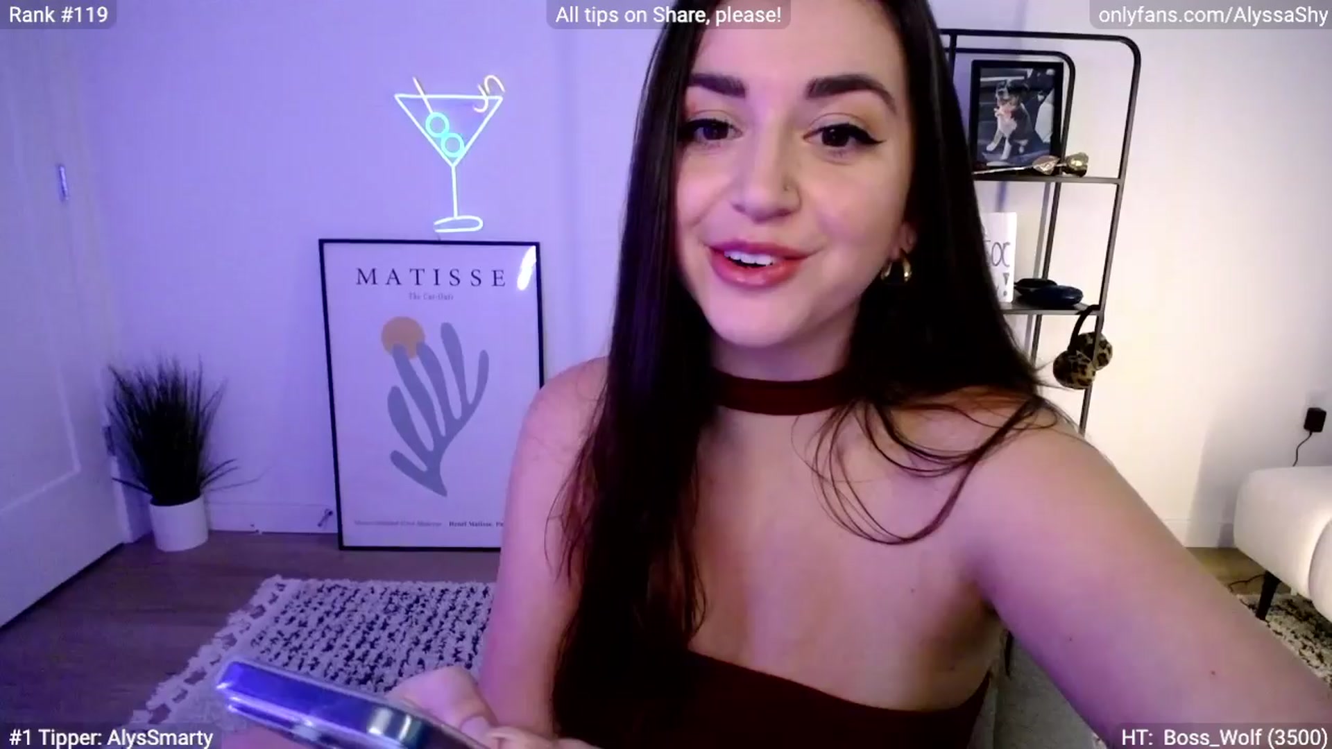Gallery image thumbnail from AlyssaShy's myfreecams stream on, 03/20/2024, 22:54 image 13 of 20