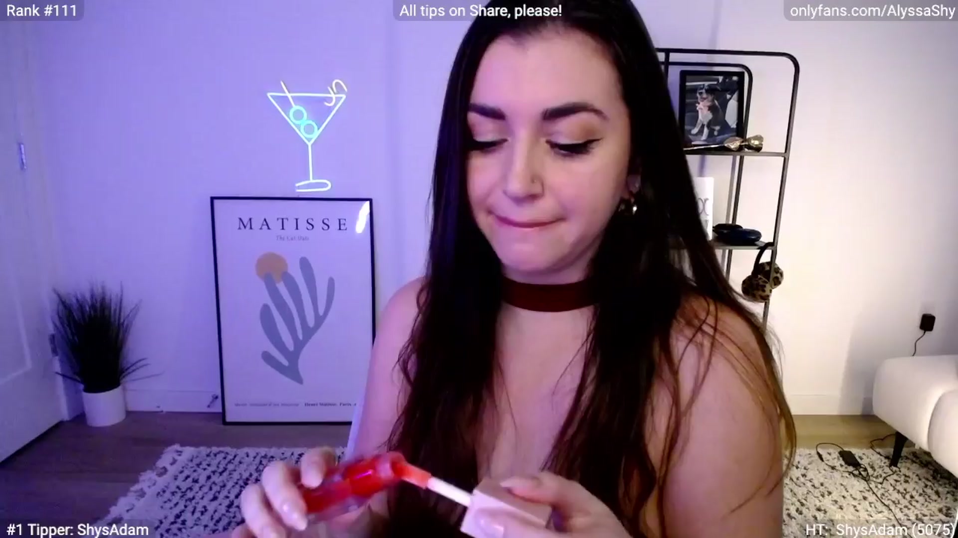 Gallery image thumbnail from AlyssaShy's myfreecams stream on, 03/20/2024, 22:54 image 16 of 20