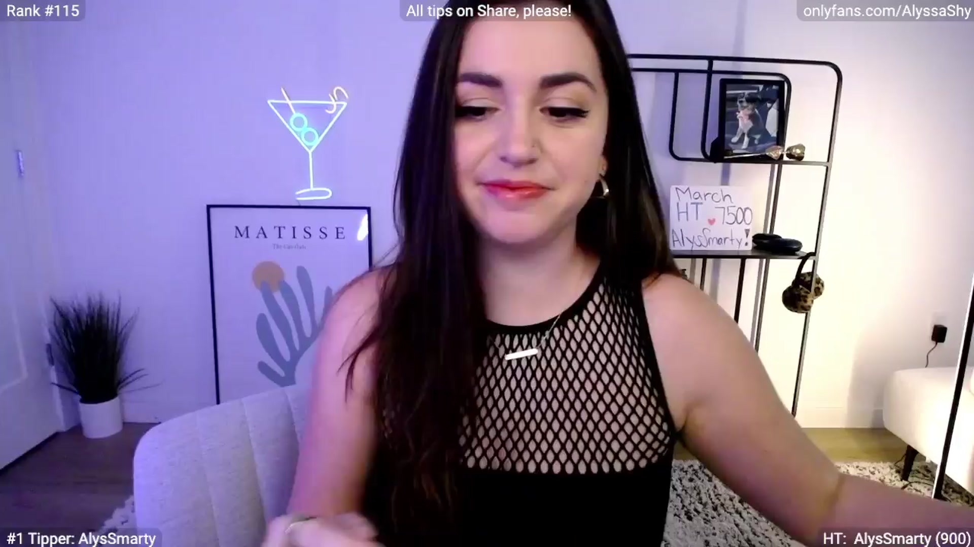 Gallery image thumbnail from AlyssaShy's myfreecams stream on, 03/21/2024, 22:59 image 1 of 20