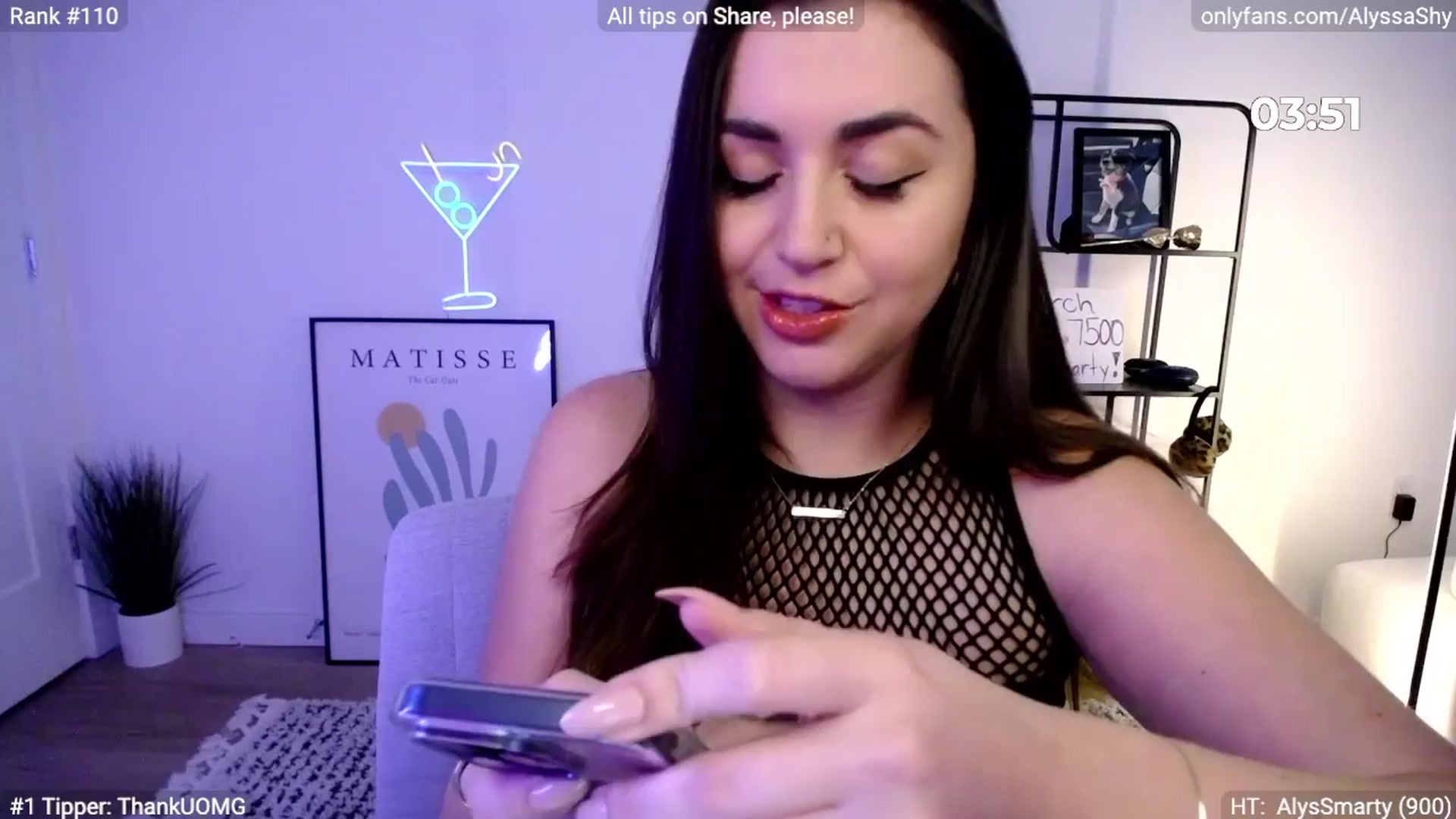Gallery image thumbnail from AlyssaShy's myfreecams stream on, 03/21/2024, 22:59 image 7 of 20