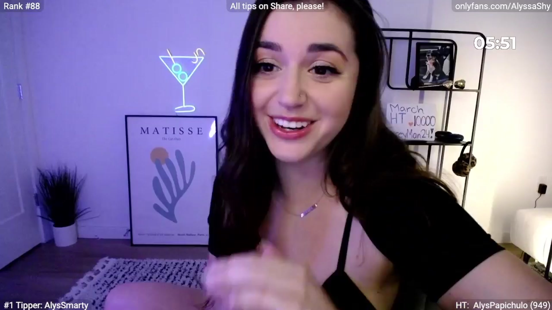 Gallery image thumbnail from AlyssaShy's myfreecams stream on, 03/24/2024, 24:01 image 17 of 20
