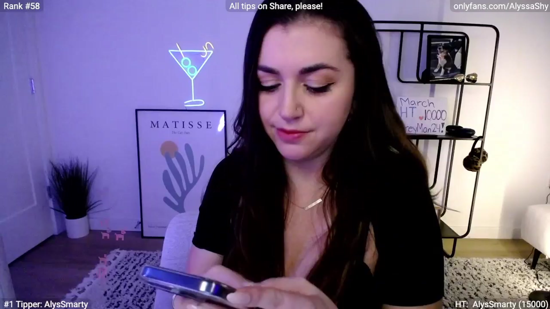 Gallery image thumbnail from AlyssaShy's myfreecams stream on, 03/24/2024, 04:30 image 10 of 20