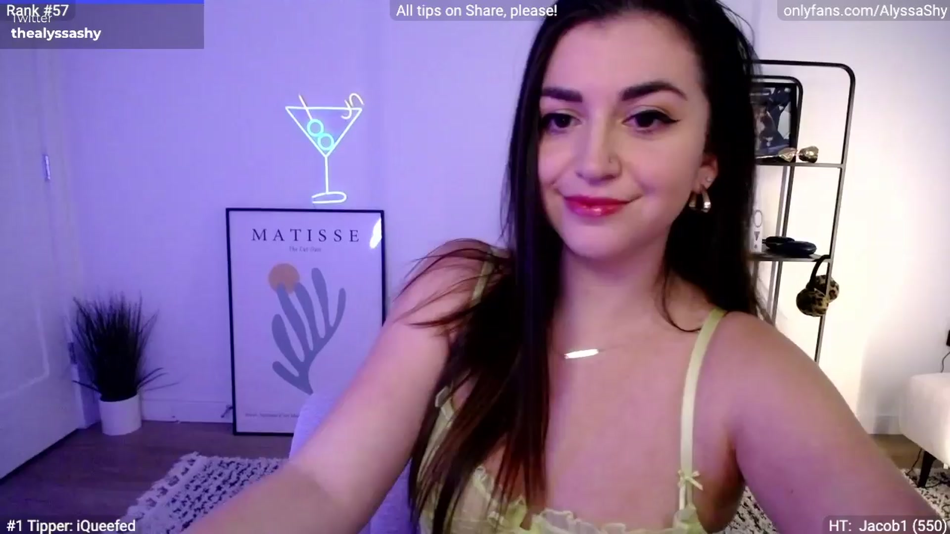 Gallery image thumbnail from AlyssaShy's myfreecams stream on, 03/27/2024, 23:26 image 8 of 20