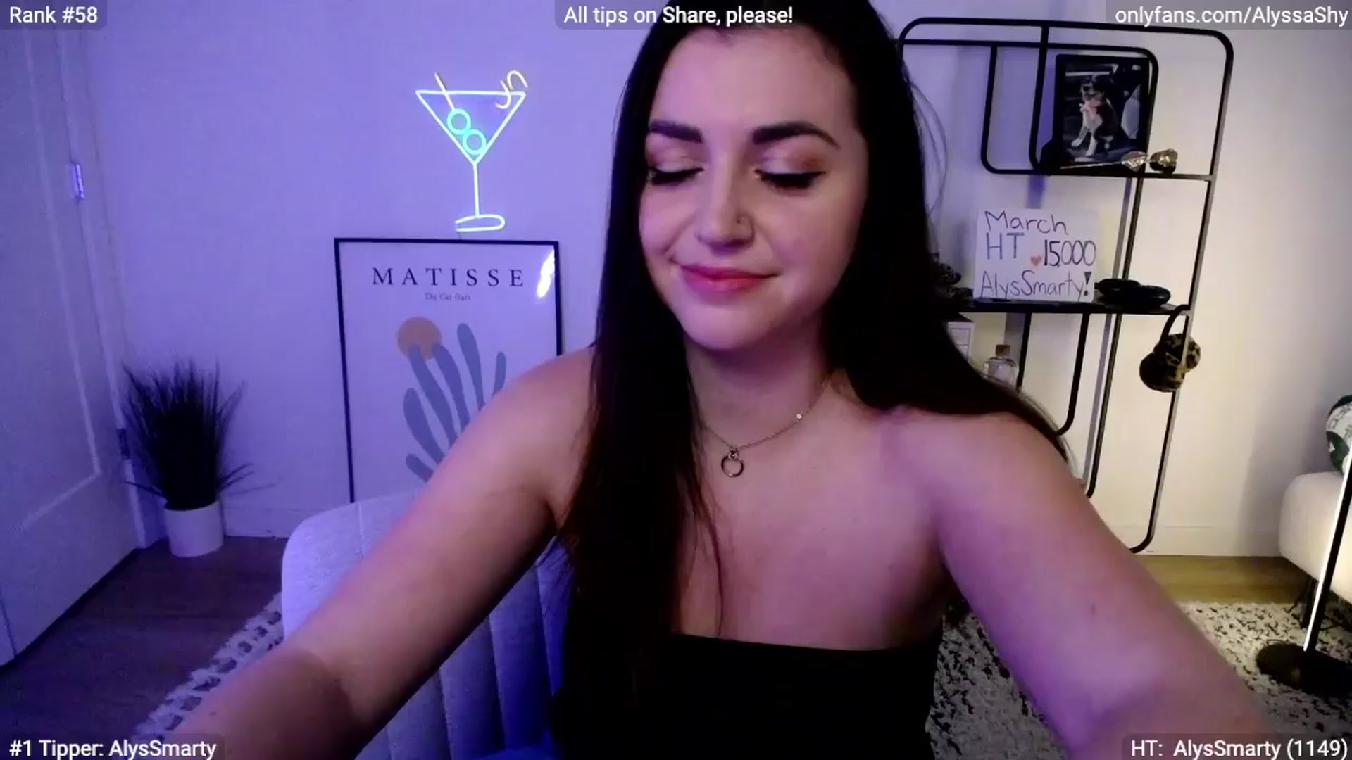 Gallery image thumbnail from AlyssaShy's myfreecams stream on, 03/31/2024, 24:54 image 15 of 20