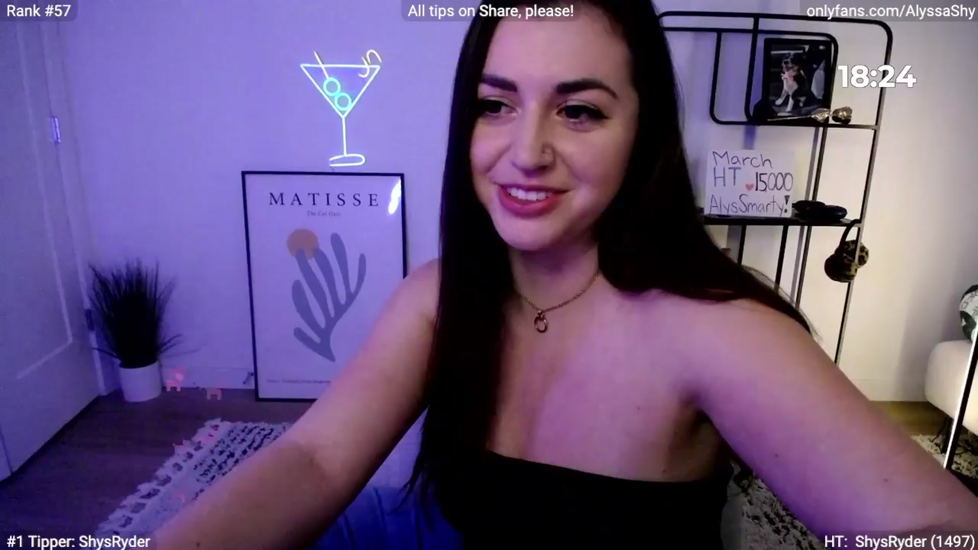 Gallery image thumbnail from AlyssaShy's myfreecams stream on, 03/31/2024, 24:54 image 16 of 20