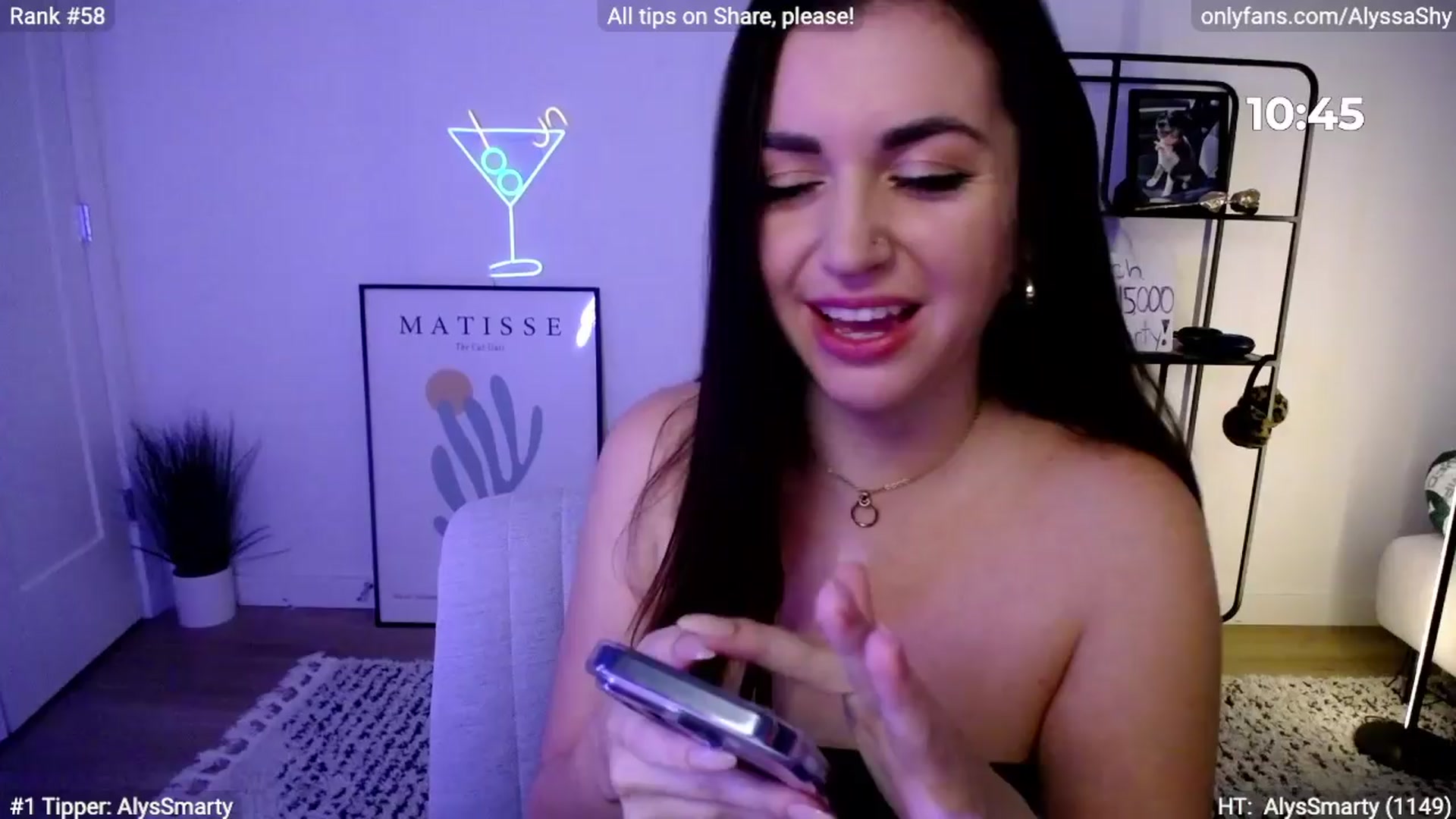 Gallery image thumbnail from AlyssaShy's myfreecams stream on, 03/31/2024, 24:54 image 1 of 20