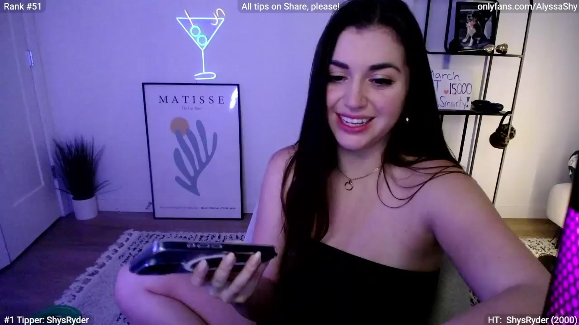 Gallery image thumbnail from AlyssaShy's myfreecams stream on, 03/31/2024, 06:01 image 7 of 20