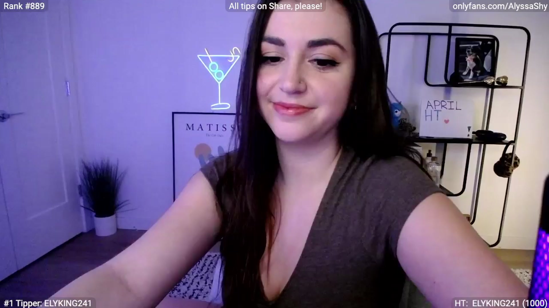 Gallery image thumbnail from AlyssaShy's myfreecams stream on, 04/02/2024, 24:36 image 8 of 20