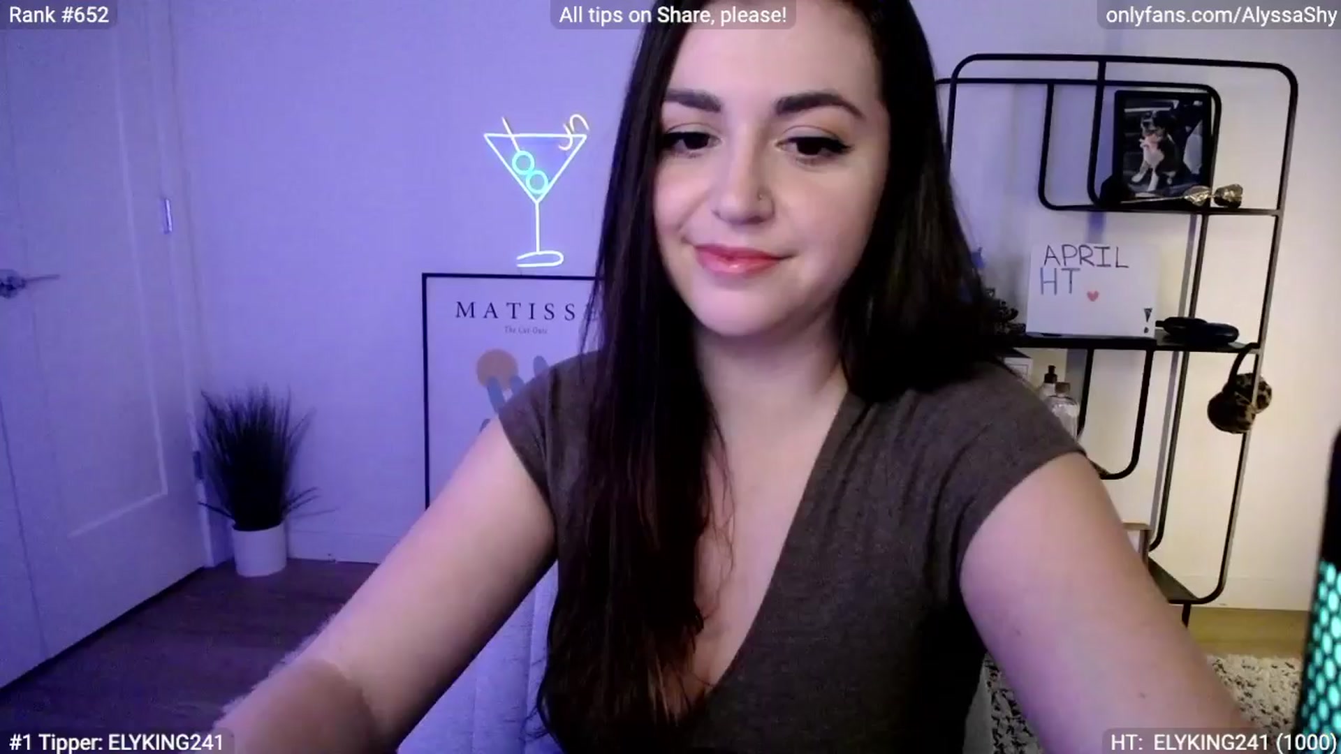 Gallery image thumbnail from AlyssaShy's myfreecams stream on, 04/02/2024, 24:36 image 20 of 20