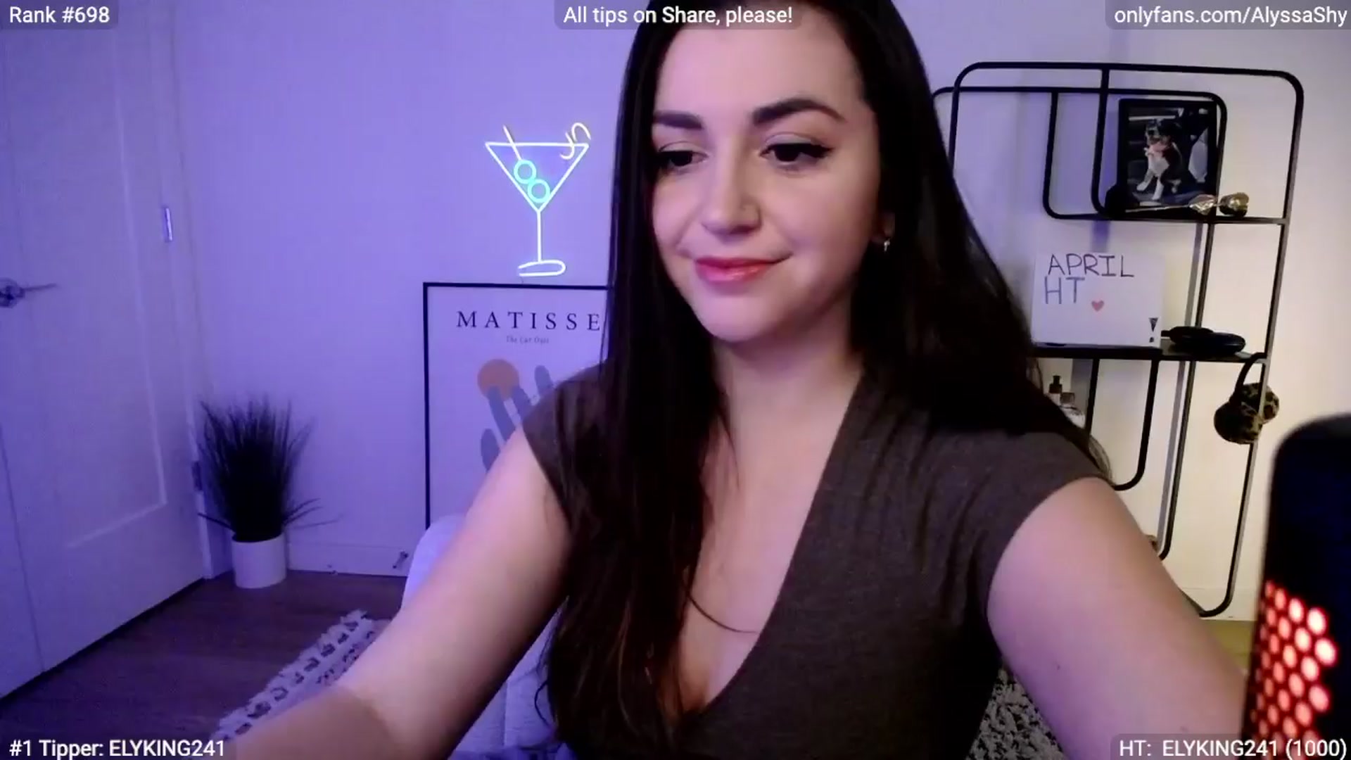 Gallery image thumbnail from AlyssaShy's myfreecams stream on, 04/02/2024, 24:36 image 14 of 20