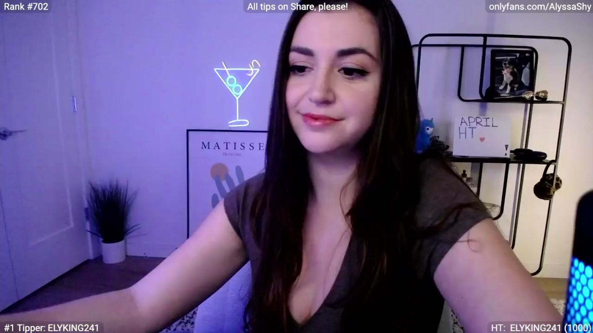 Gallery image thumbnail from AlyssaShy's myfreecams stream on, 04/02/2024, 24:36 image 16 of 20