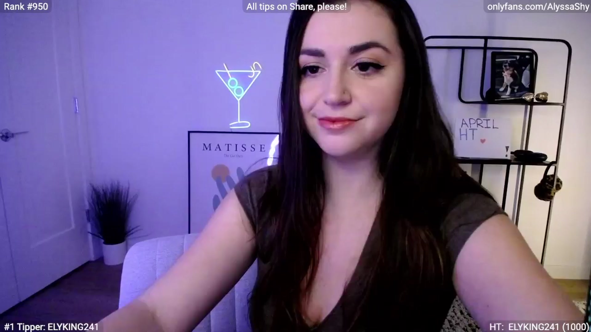 Gallery image thumbnail from AlyssaShy's myfreecams stream on, 04/02/2024, 24:36 image 1 of 20