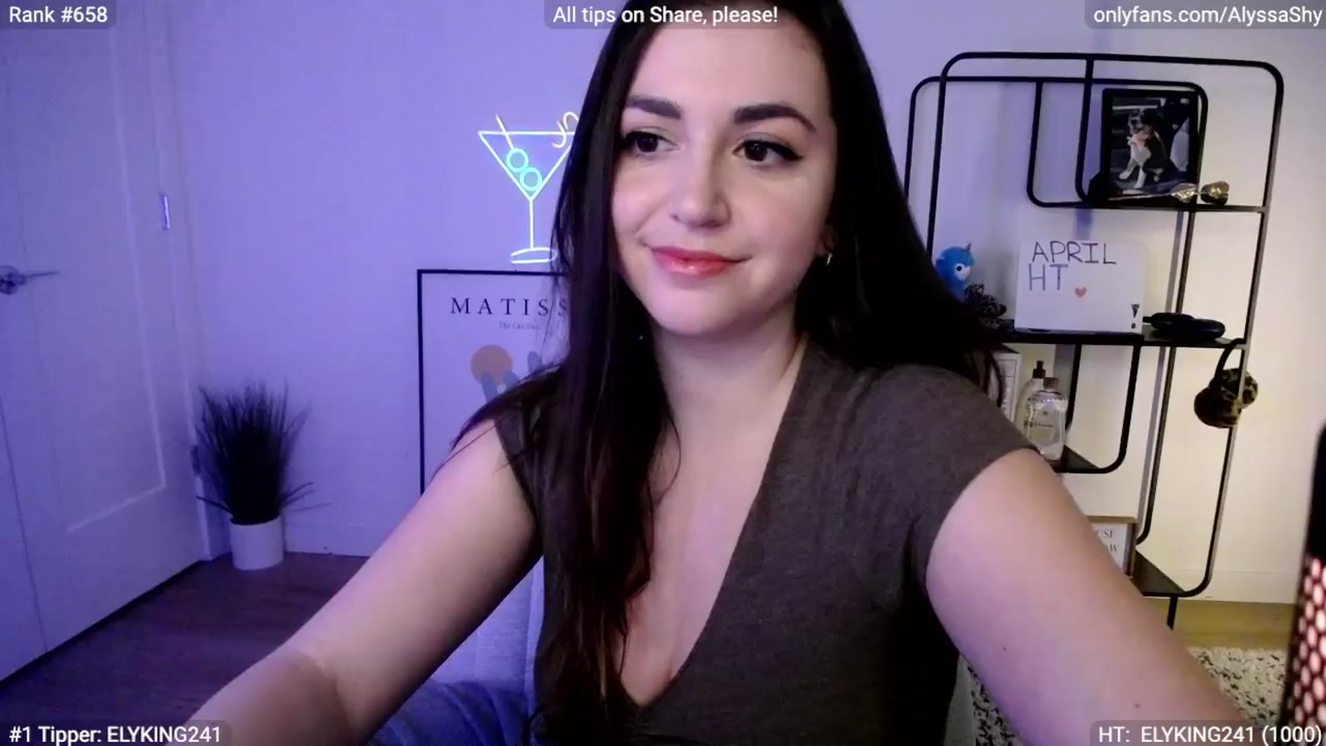 Gallery image thumbnail from AlyssaShy's myfreecams stream on, 04/02/2024, 24:36 image 19 of 20