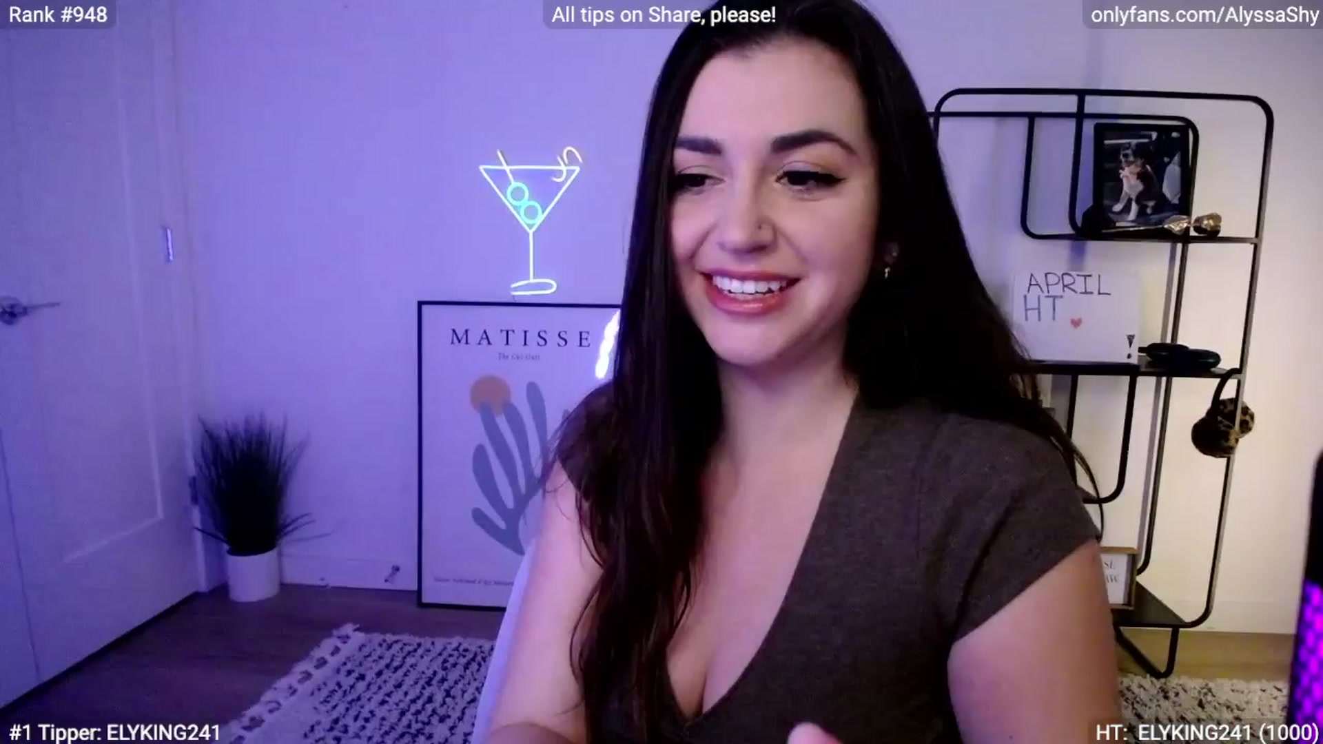 Gallery image thumbnail from AlyssaShy's myfreecams stream on, 04/02/2024, 24:36 image 4 of 20