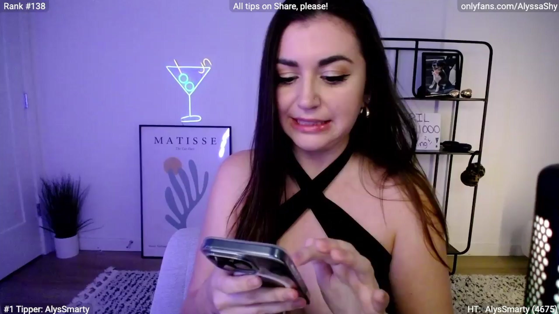 Gallery image thumbnail from AlyssaShy's myfreecams stream on, 04/02/2024, 23:07 image 7 of 20