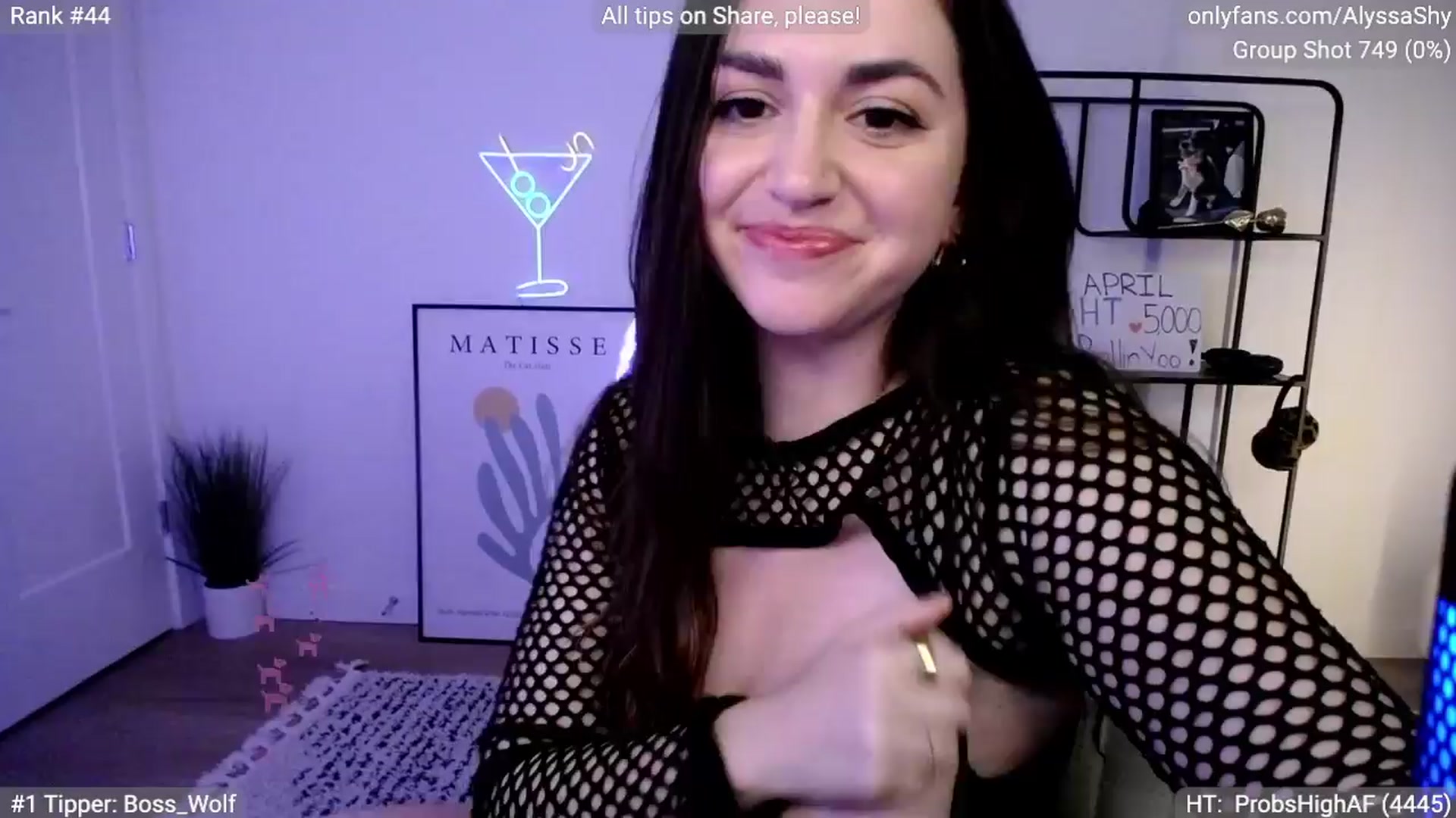 Gallery image thumbnail from AlyssaShy's myfreecams stream on, 04/03/2024, 22:15 image 2 of 20