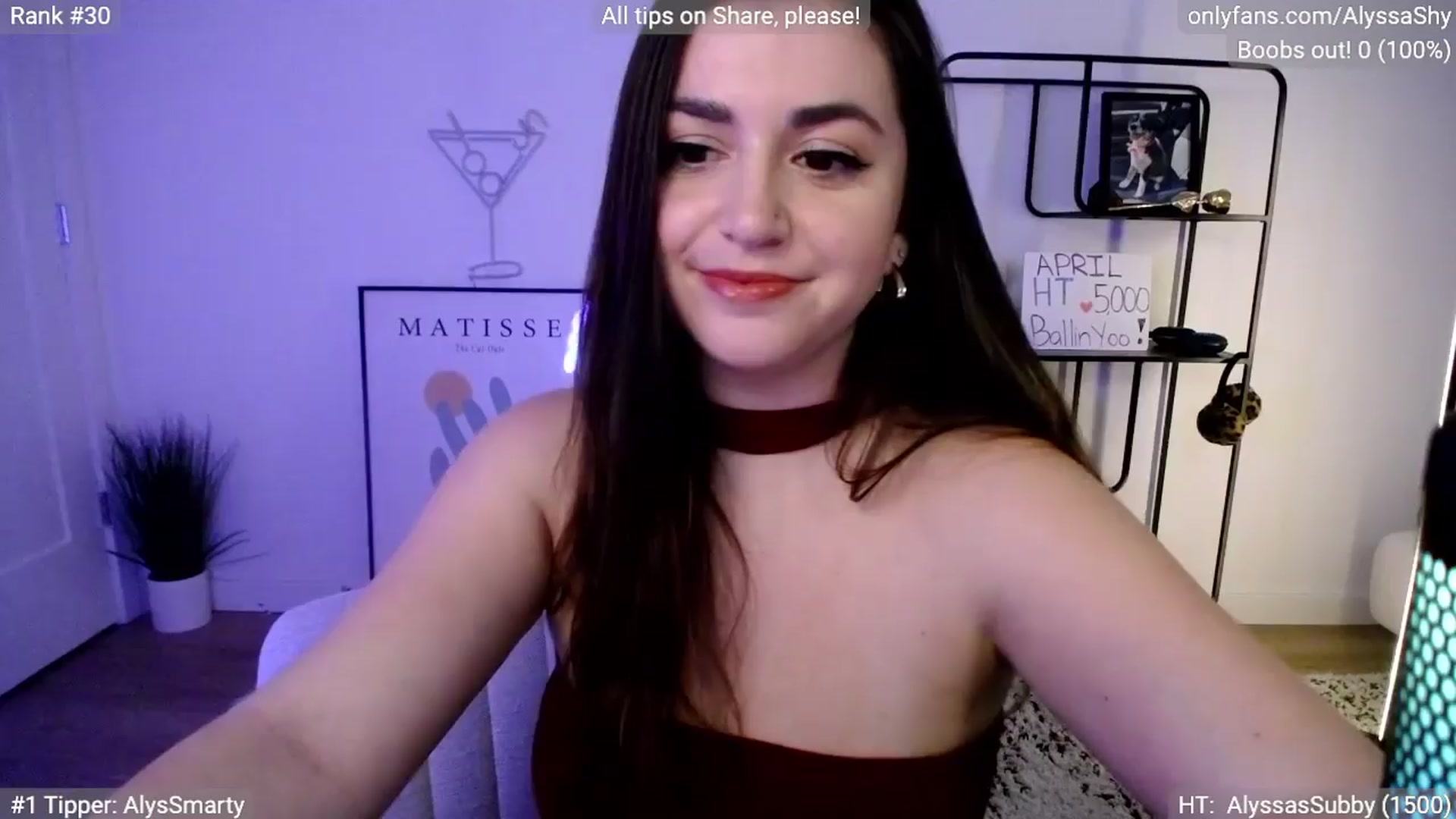Gallery image thumbnail from AlyssaShy's myfreecams stream on, 04/04/2024, 23:48 image 10 of 20