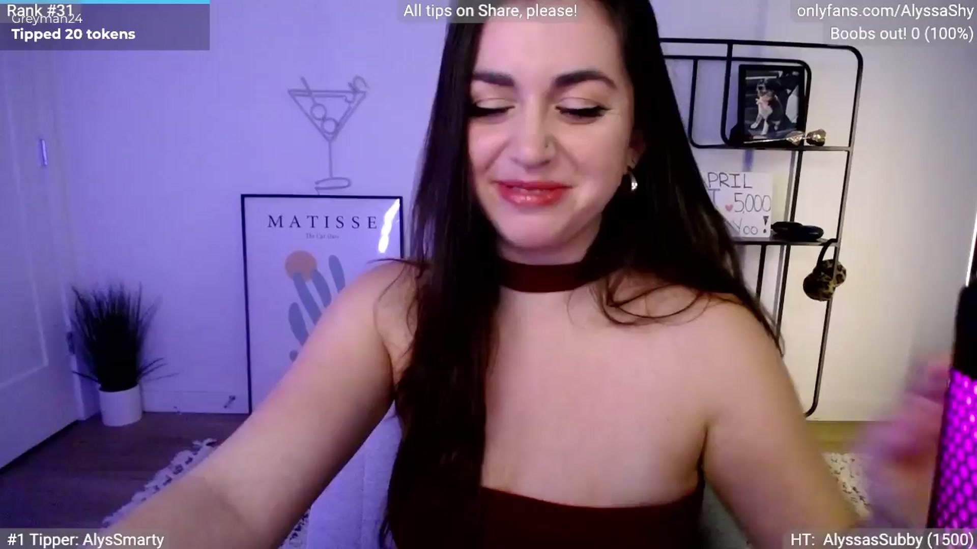 Gallery image thumbnail from AlyssaShy's myfreecams stream on, 04/04/2024, 23:48 image 13 of 20