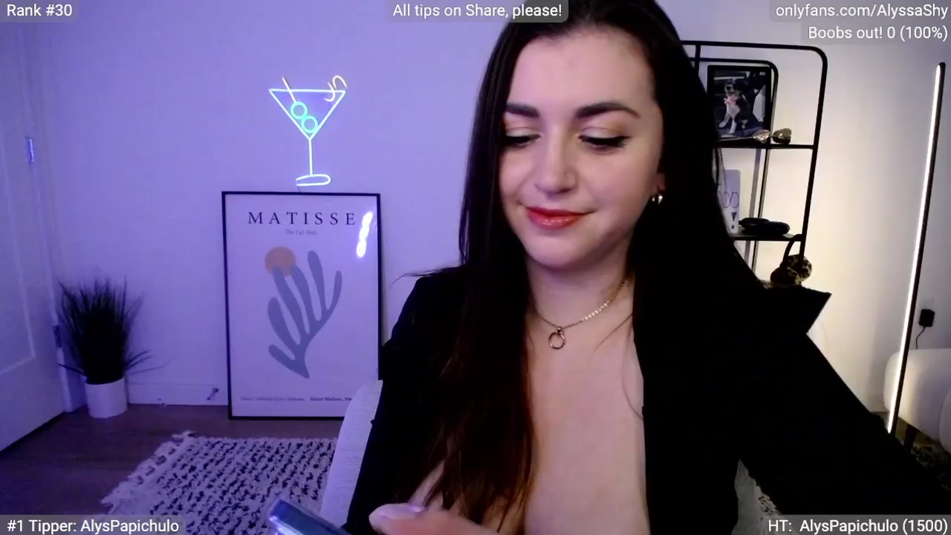 Gallery image thumbnail from AlyssaShy's myfreecams stream on, 04/06/2024, 01:28 image 9 of 20