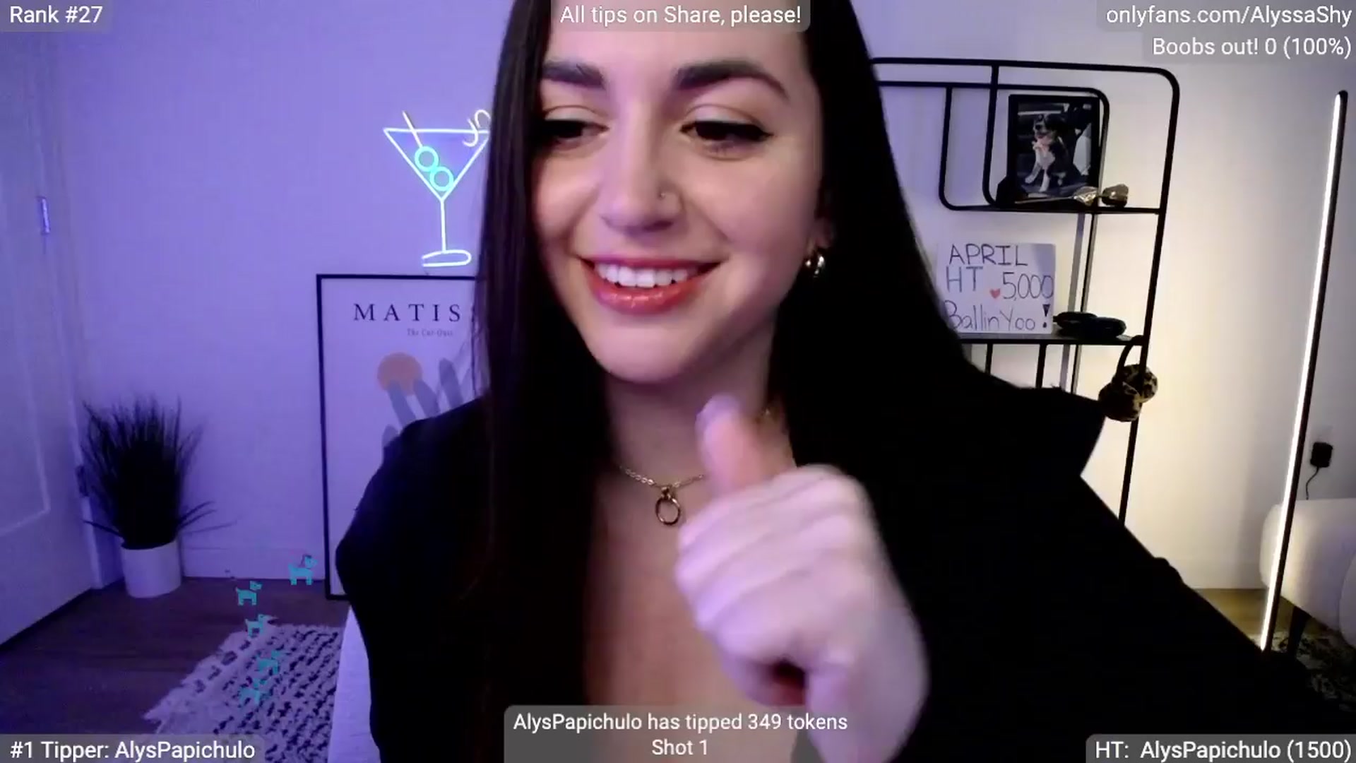 Gallery image thumbnail from AlyssaShy's myfreecams stream on, 04/06/2024, 01:28 image 10 of 20