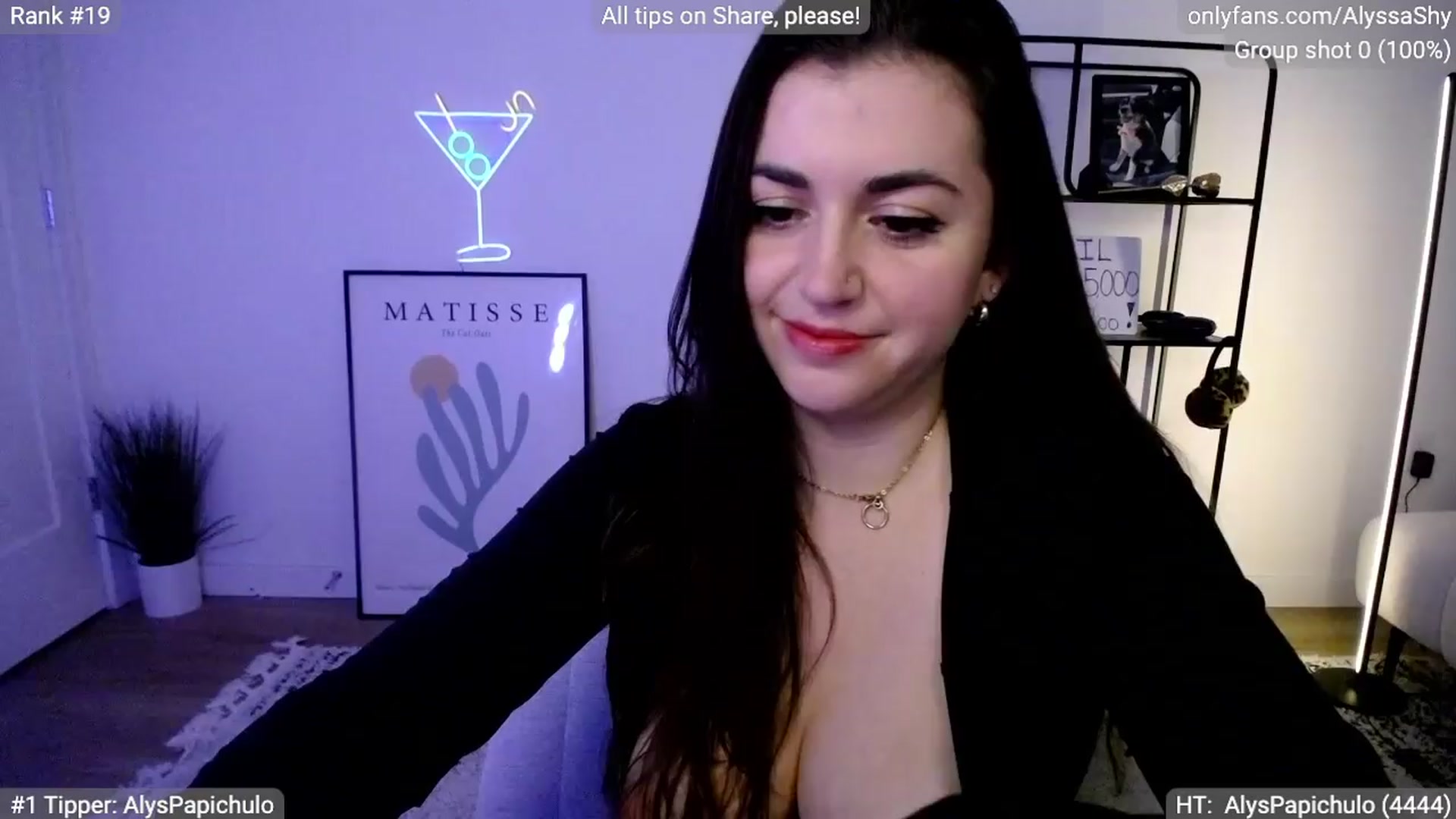 Gallery image thumbnail from AlyssaShy's myfreecams stream on, 04/06/2024, 04:10 image 7 of 20