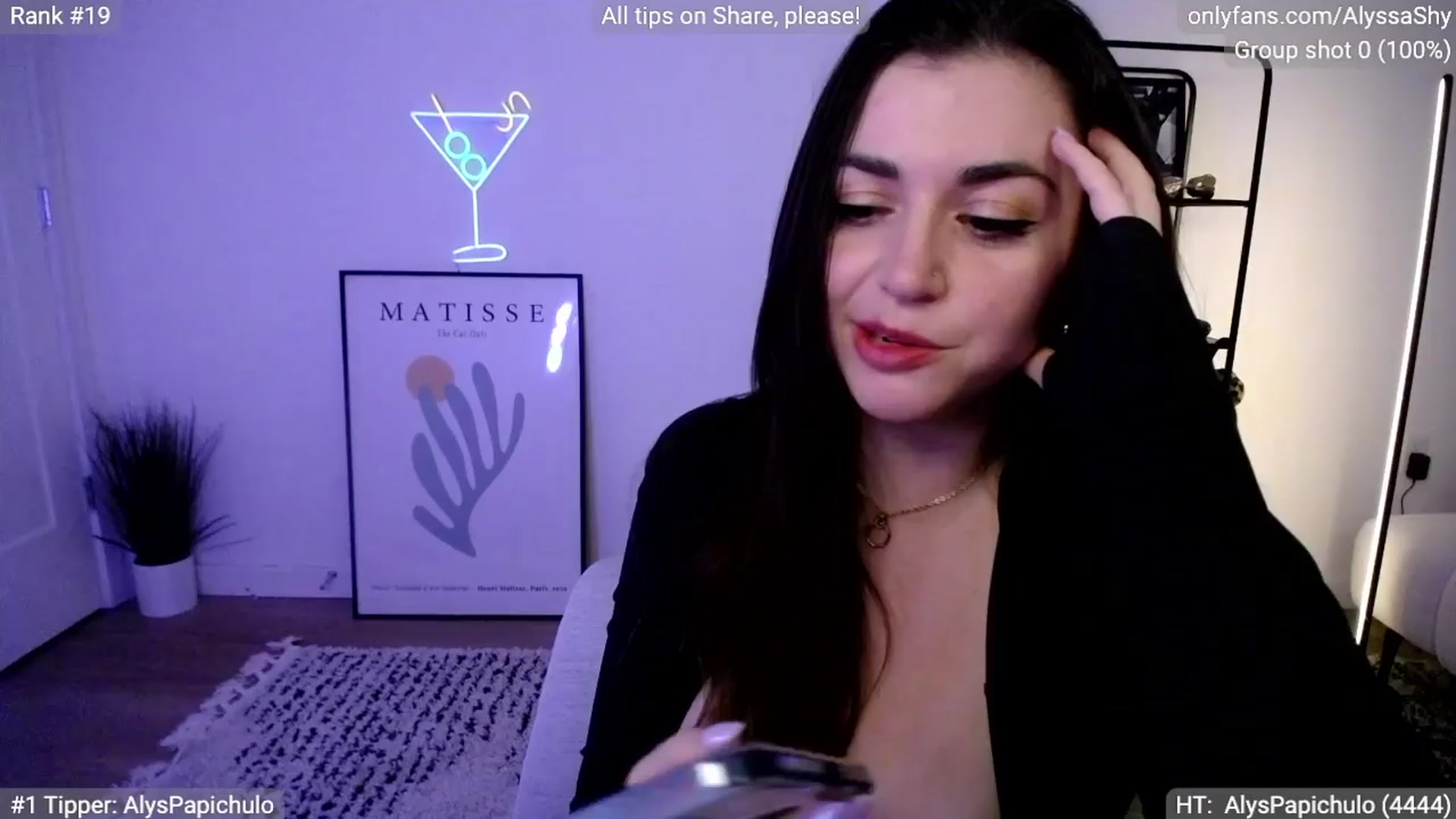 Gallery image thumbnail from AlyssaShy's myfreecams stream on, 04/06/2024, 04:10 image 11 of 20