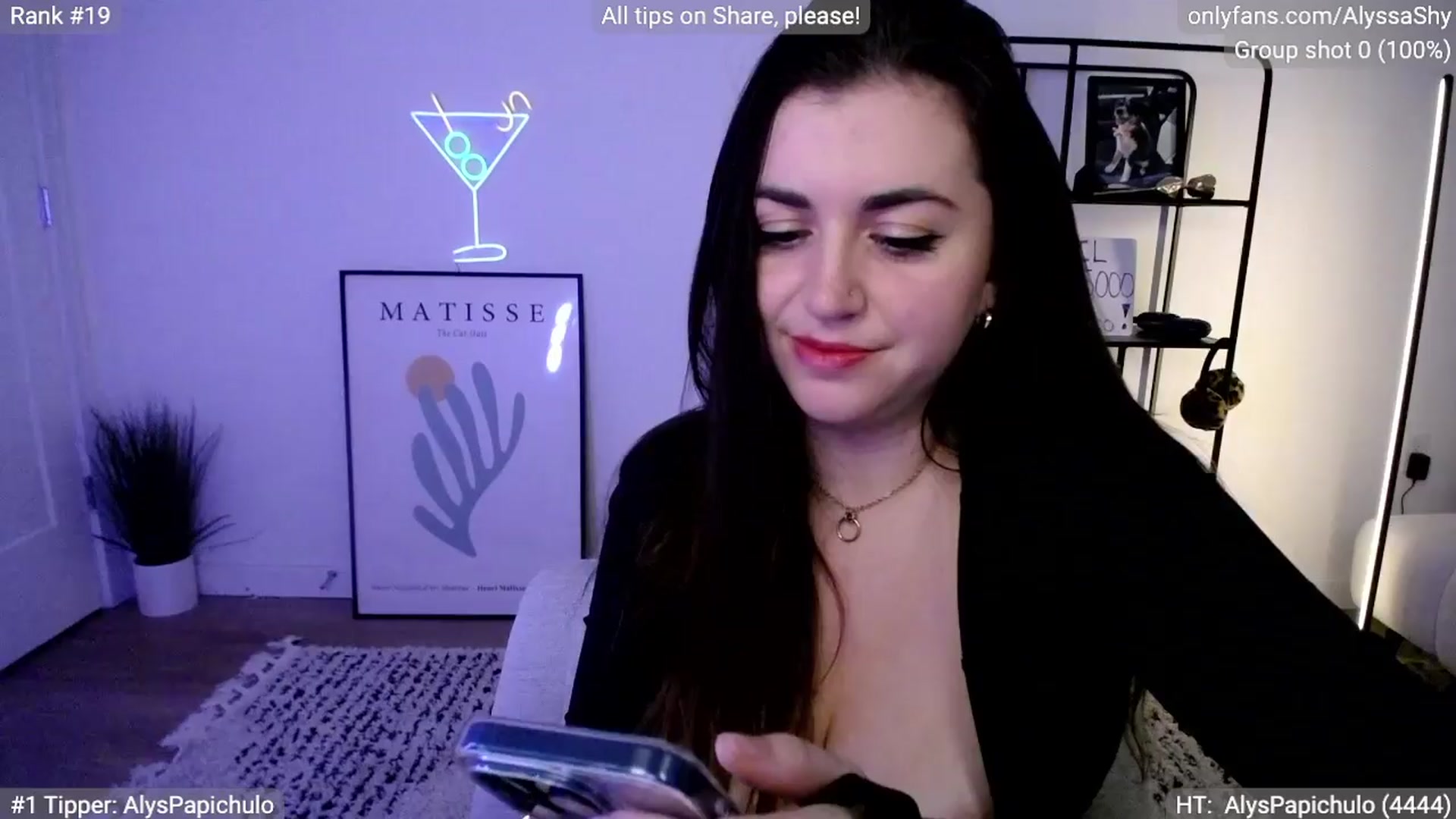 Gallery image thumbnail from AlyssaShy's myfreecams stream on, 04/06/2024, 04:10 image 10 of 20