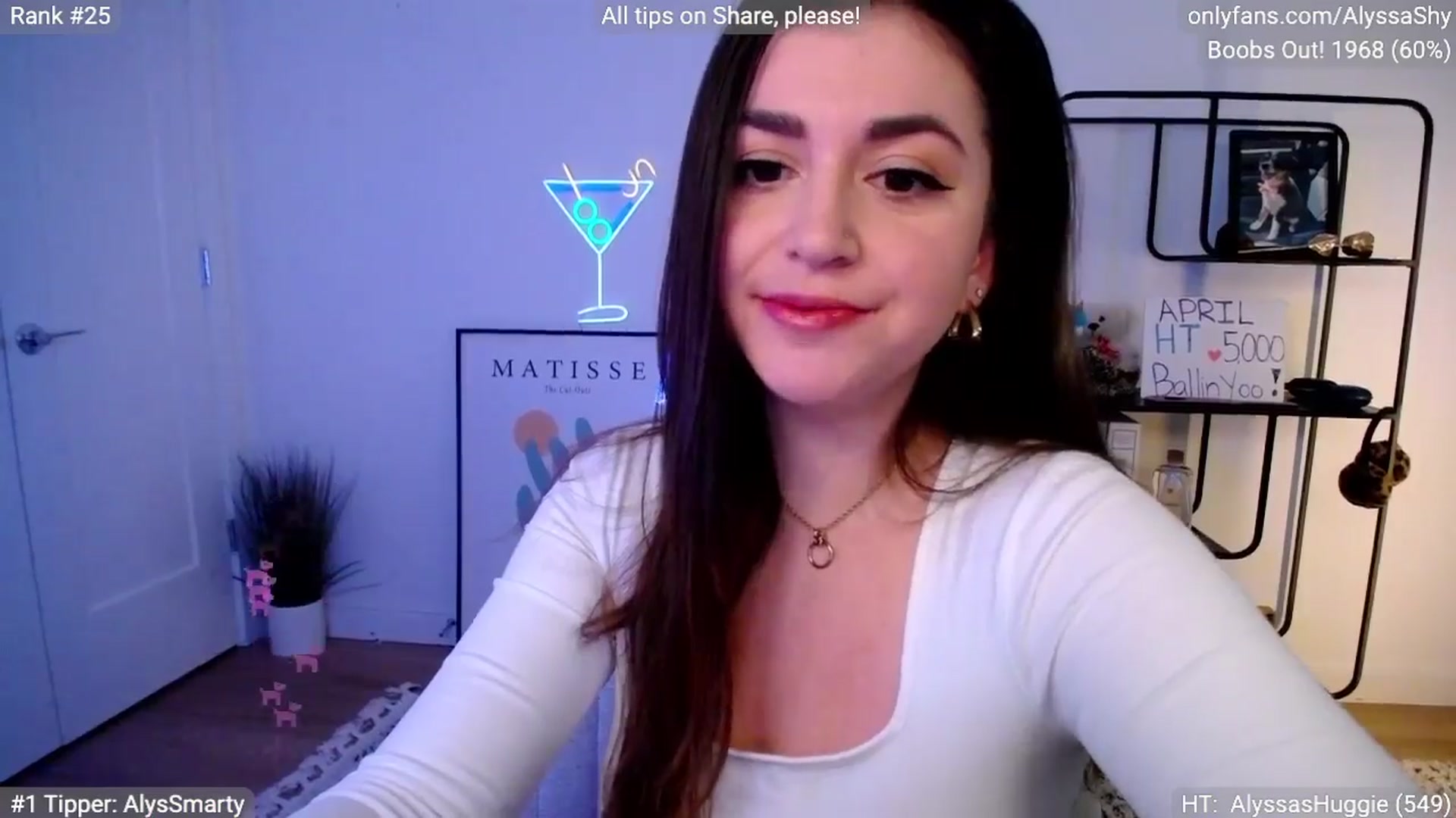 Gallery image thumbnail from AlyssaShy's myfreecams stream on, 04/06/2024, 22:47 image 2 of 20