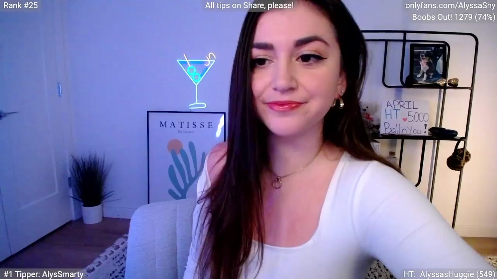 Gallery image thumbnail from AlyssaShy's myfreecams stream on, 04/06/2024, 22:47 image 8 of 20