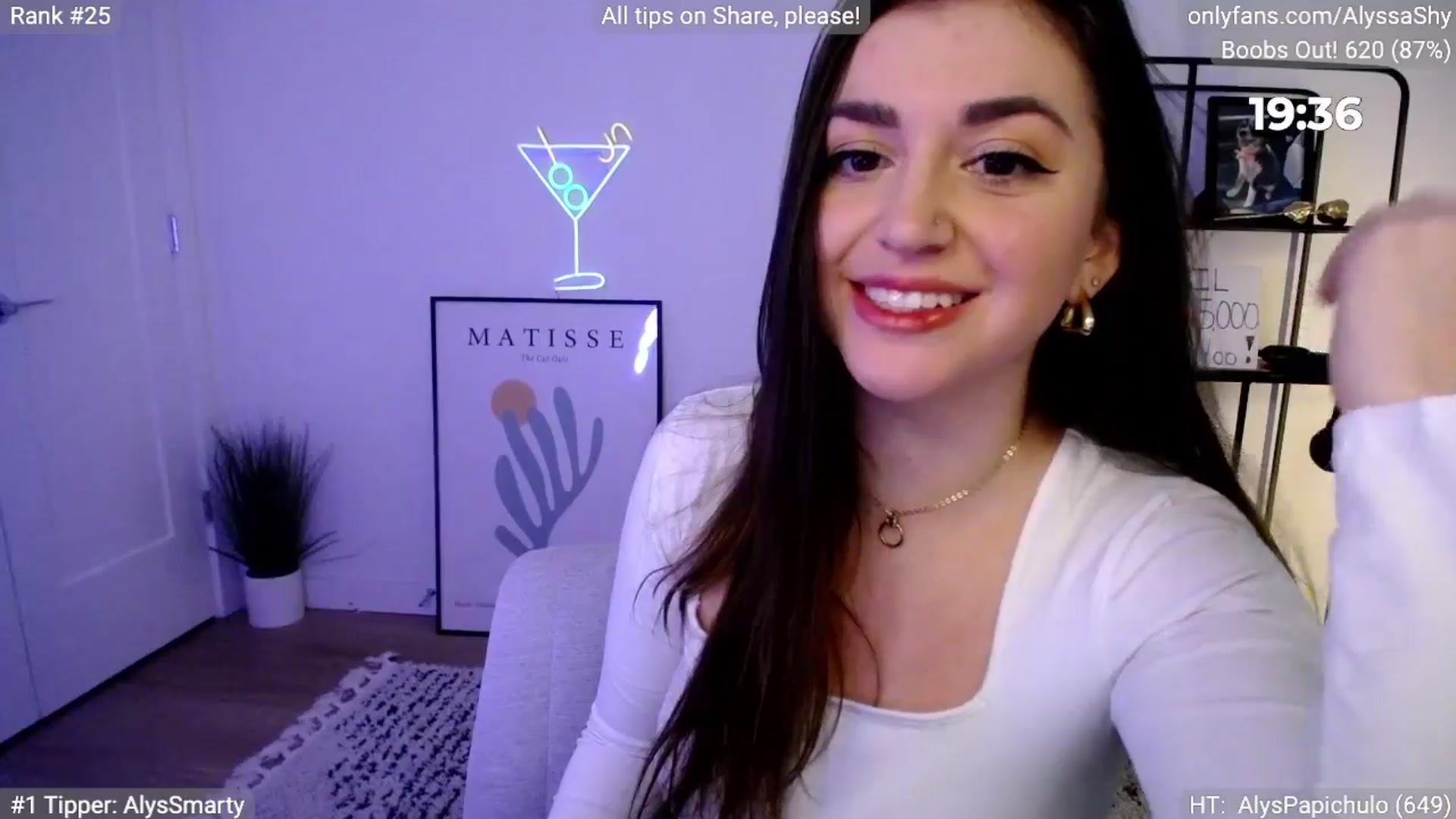 Gallery image thumbnail from AlyssaShy's myfreecams stream on, 04/06/2024, 22:47 image 18 of 20