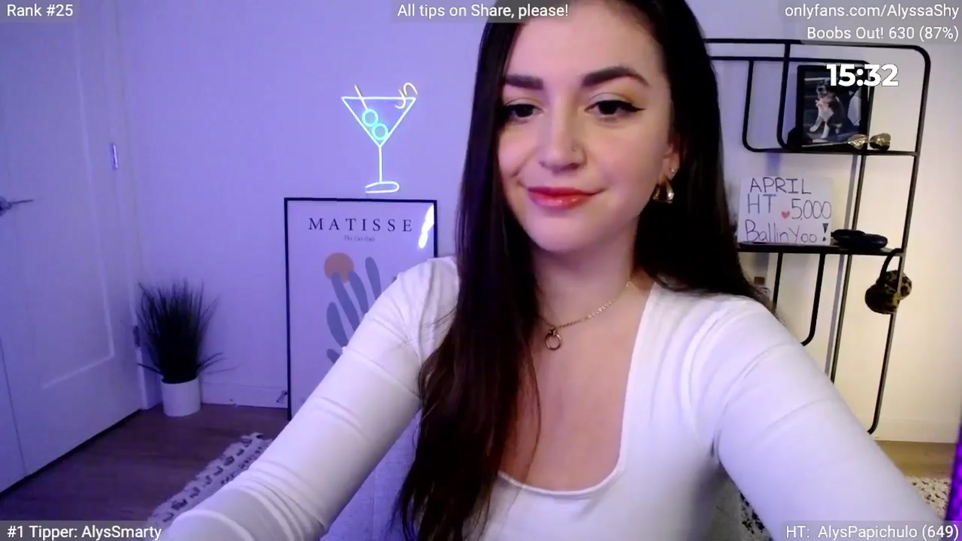 Gallery image thumbnail from AlyssaShy's myfreecams stream on, 04/06/2024, 22:47 image 12 of 20