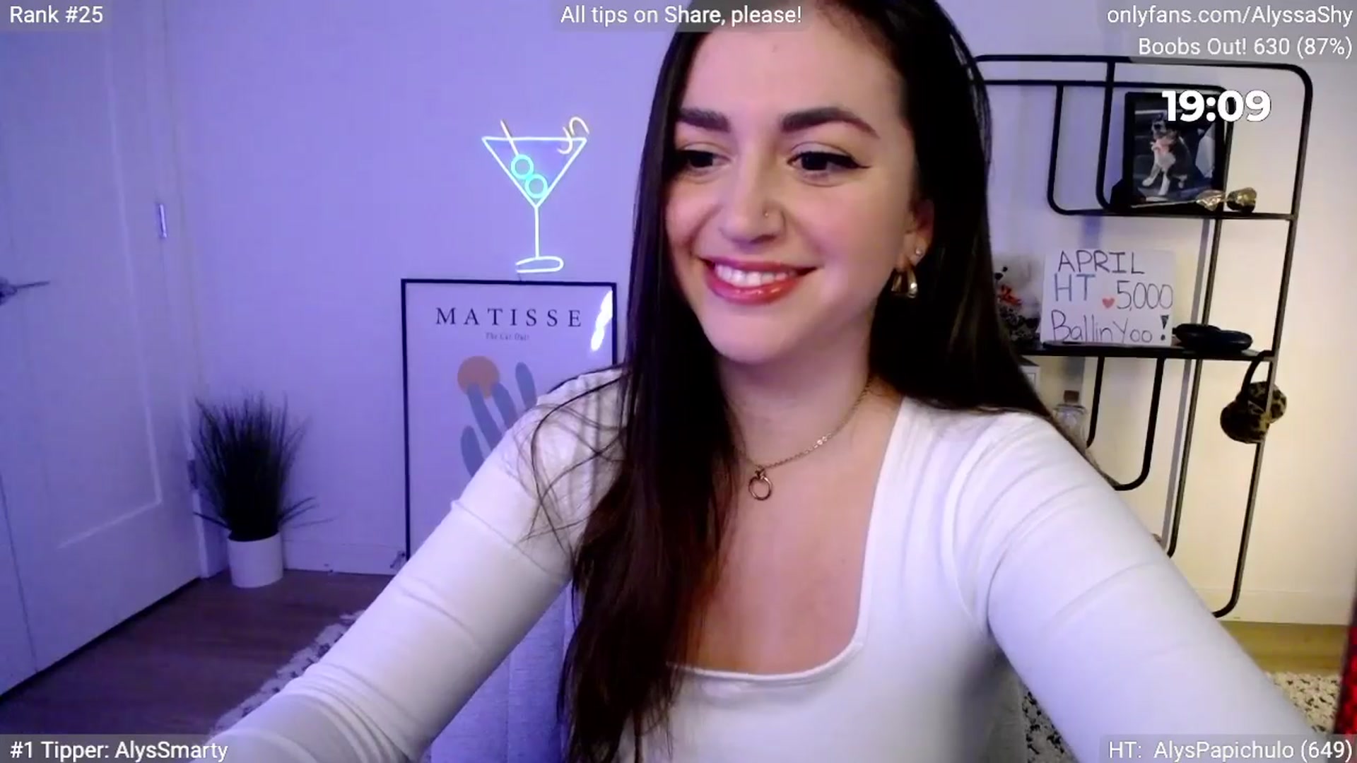 Gallery image thumbnail from AlyssaShy's myfreecams stream on, 04/06/2024, 22:47 image 11 of 20