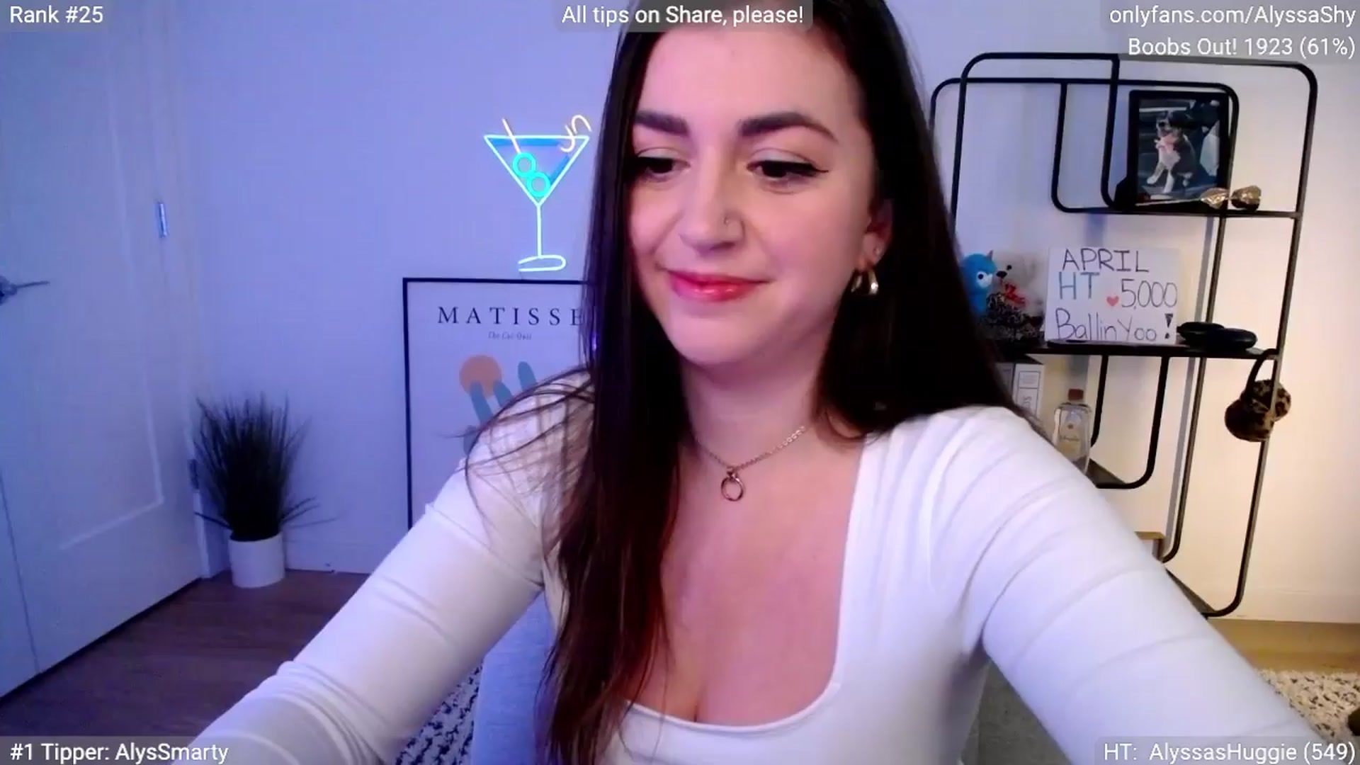 Gallery image thumbnail from AlyssaShy's myfreecams stream on, 04/06/2024, 22:47 image 3 of 20