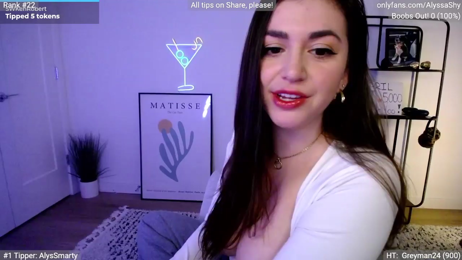Gallery image thumbnail from AlyssaShy's myfreecams stream on, 04/07/2024, 24:40 image 7 of 20