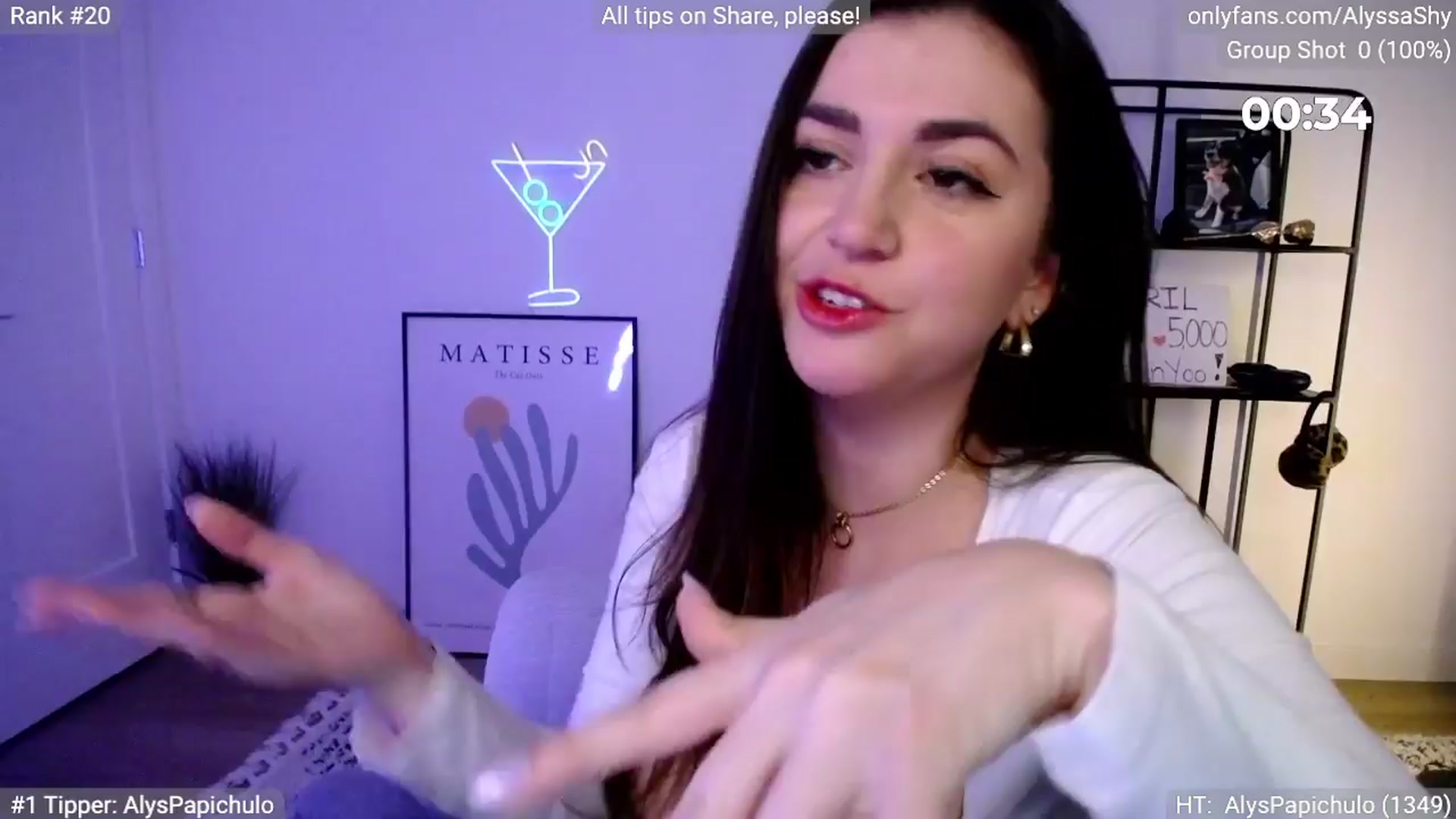 Gallery image thumbnail from AlyssaShy's myfreecams stream on, 04/07/2024, 01:47 image 8 of 20
