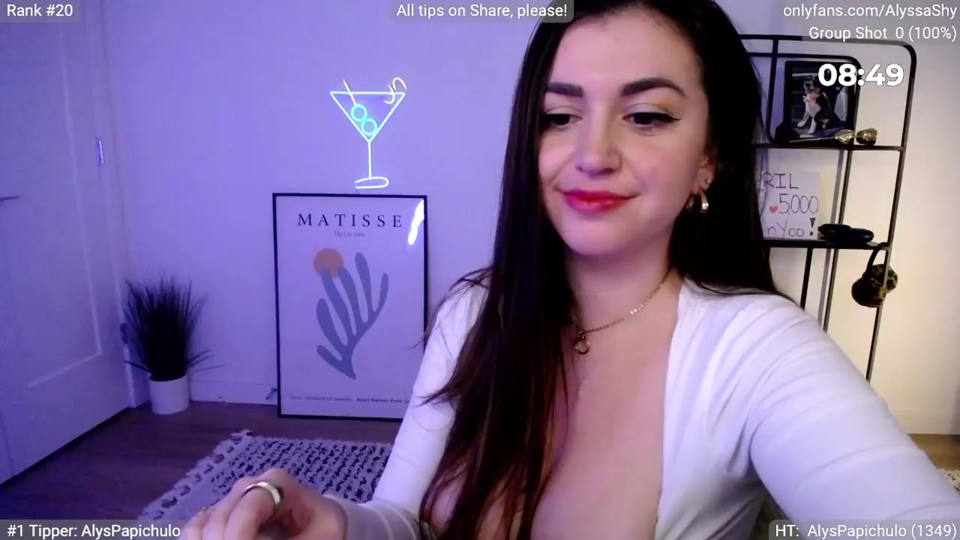 Gallery image thumbnail from AlyssaShy's myfreecams stream on, 04/07/2024, 01:47 image 14 of 20