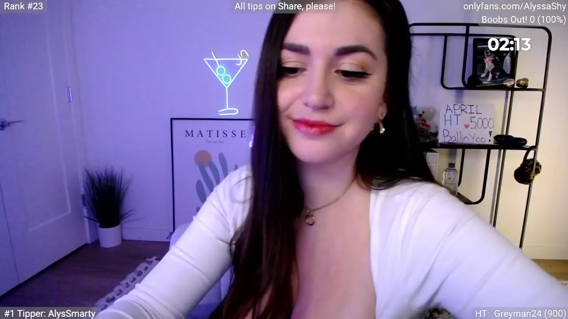 Gallery image thumbnail from AlyssaShy's myfreecams stream on, 04/07/2024, 01:47 image 1 of 20