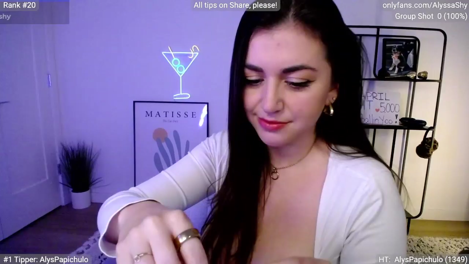 Gallery image thumbnail from AlyssaShy's myfreecams stream on, 04/07/2024, 01:47 image 10 of 20