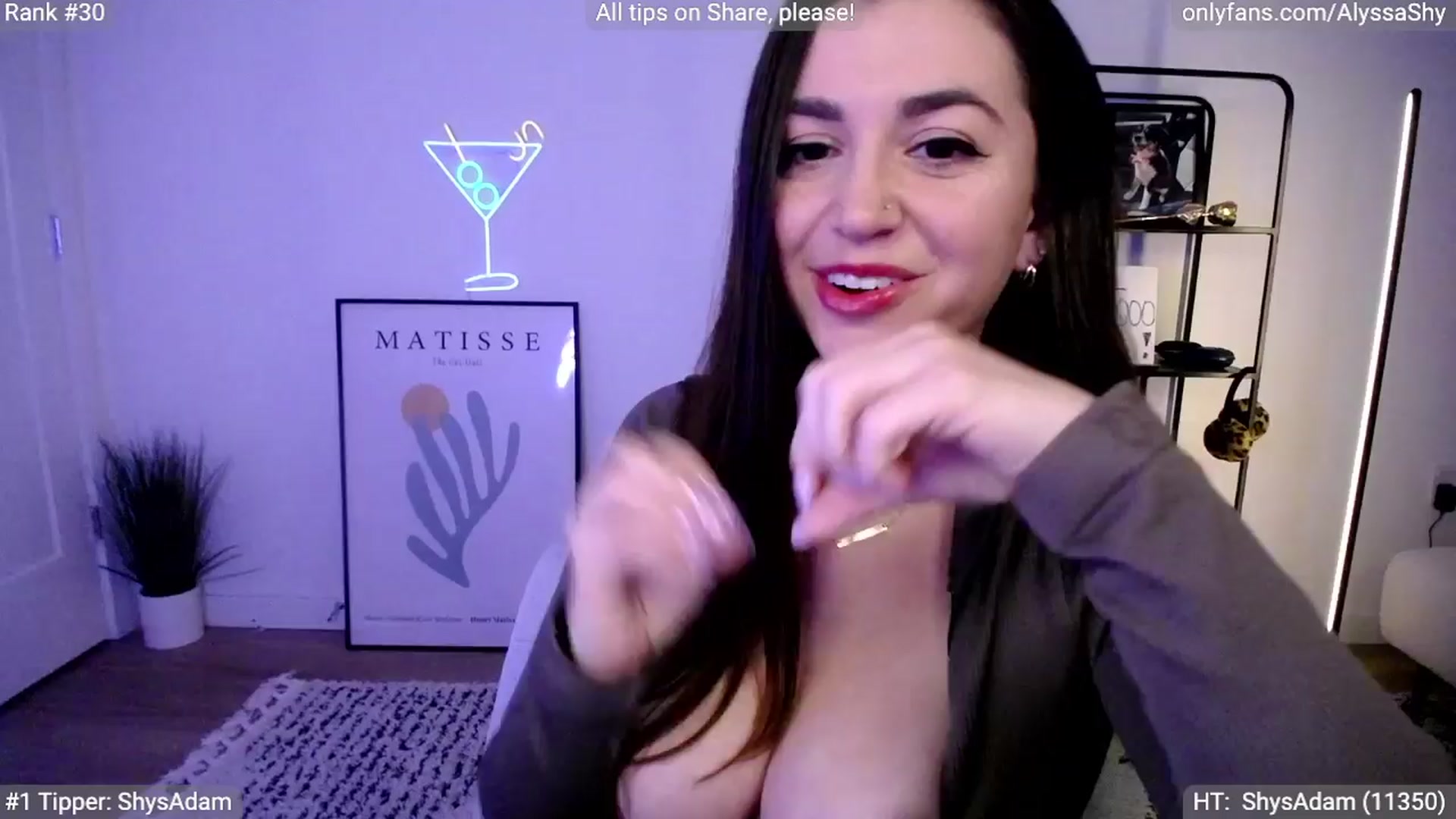 Gallery image thumbnail from AlyssaShy's myfreecams stream on, 04/09/2024, 23:56 image 2 of 20