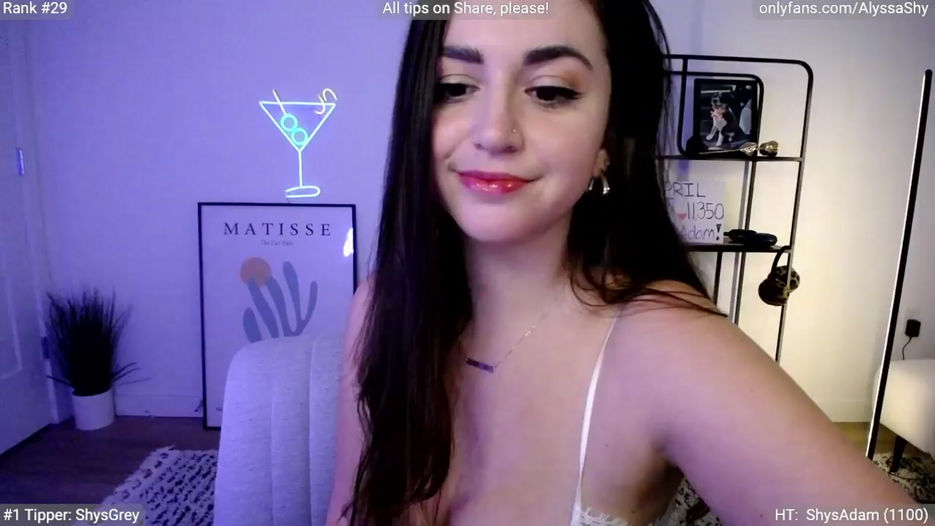 Gallery image thumbnail from AlyssaShy's myfreecams stream on, 04/10/2024, 23:45 image 19 of 20