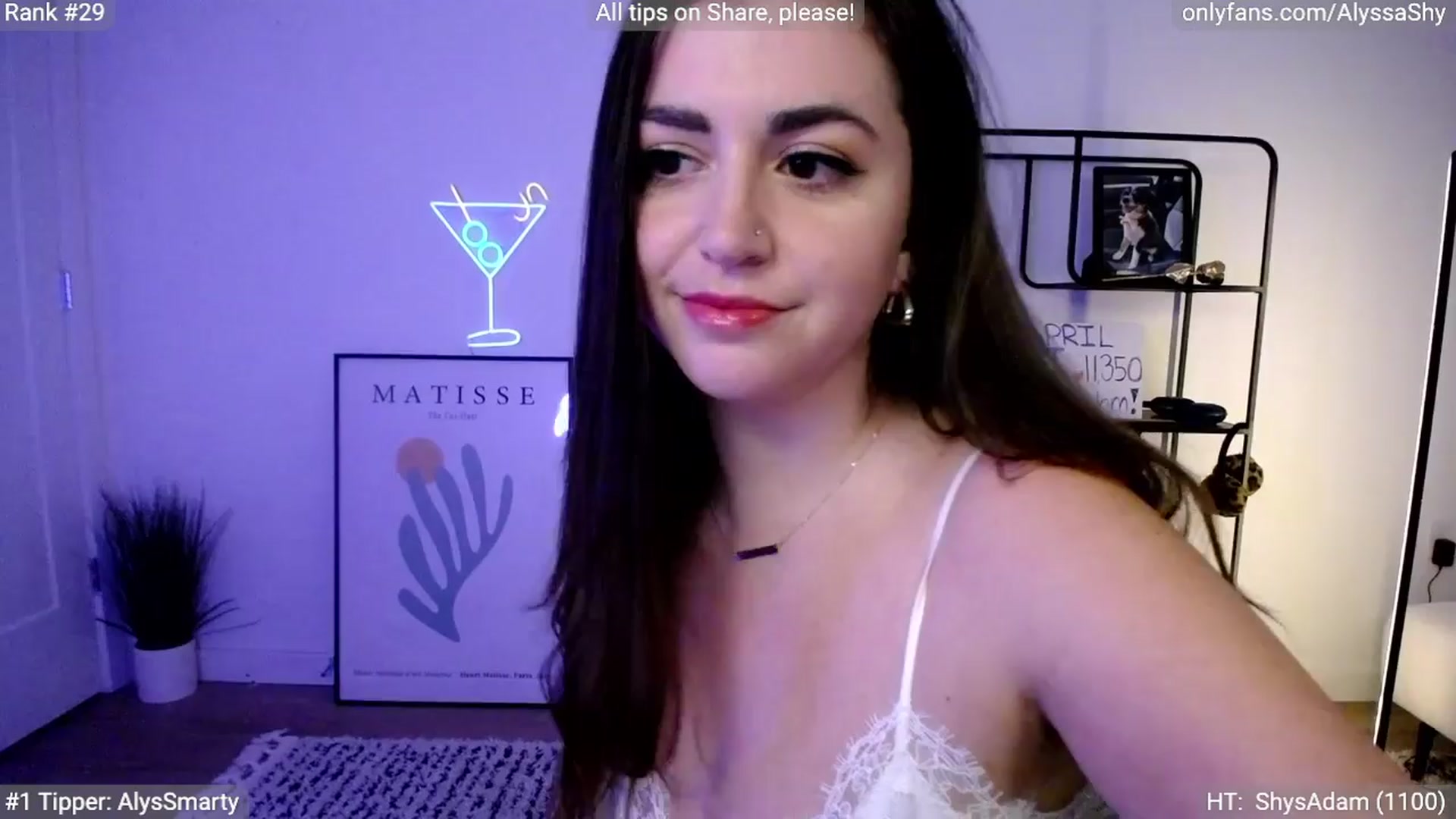 Gallery image thumbnail from AlyssaShy's myfreecams stream on, 04/10/2024, 23:45 image 2 of 20