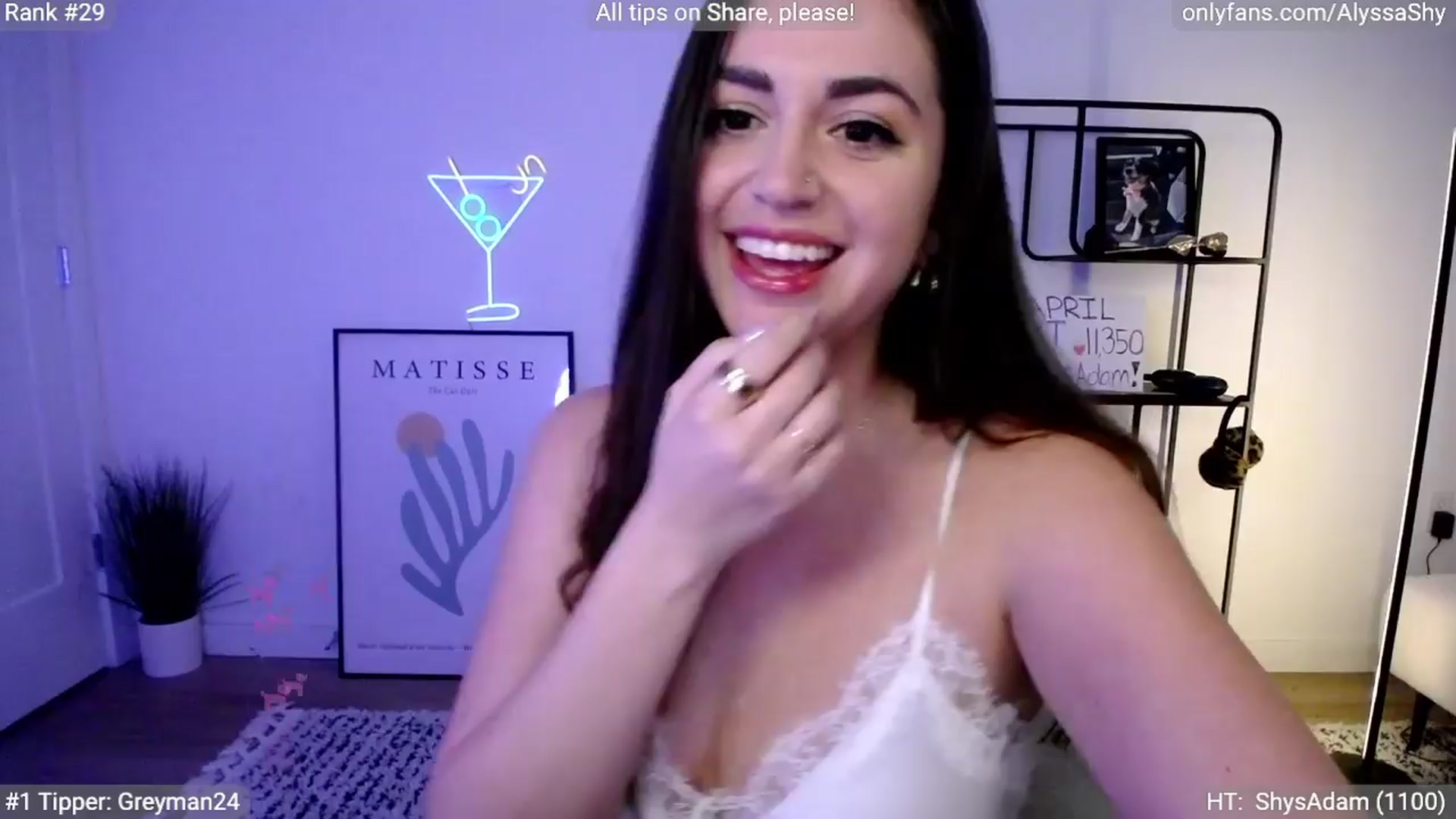 Gallery image thumbnail from AlyssaShy's myfreecams stream on, 04/10/2024, 23:45 image 3 of 20