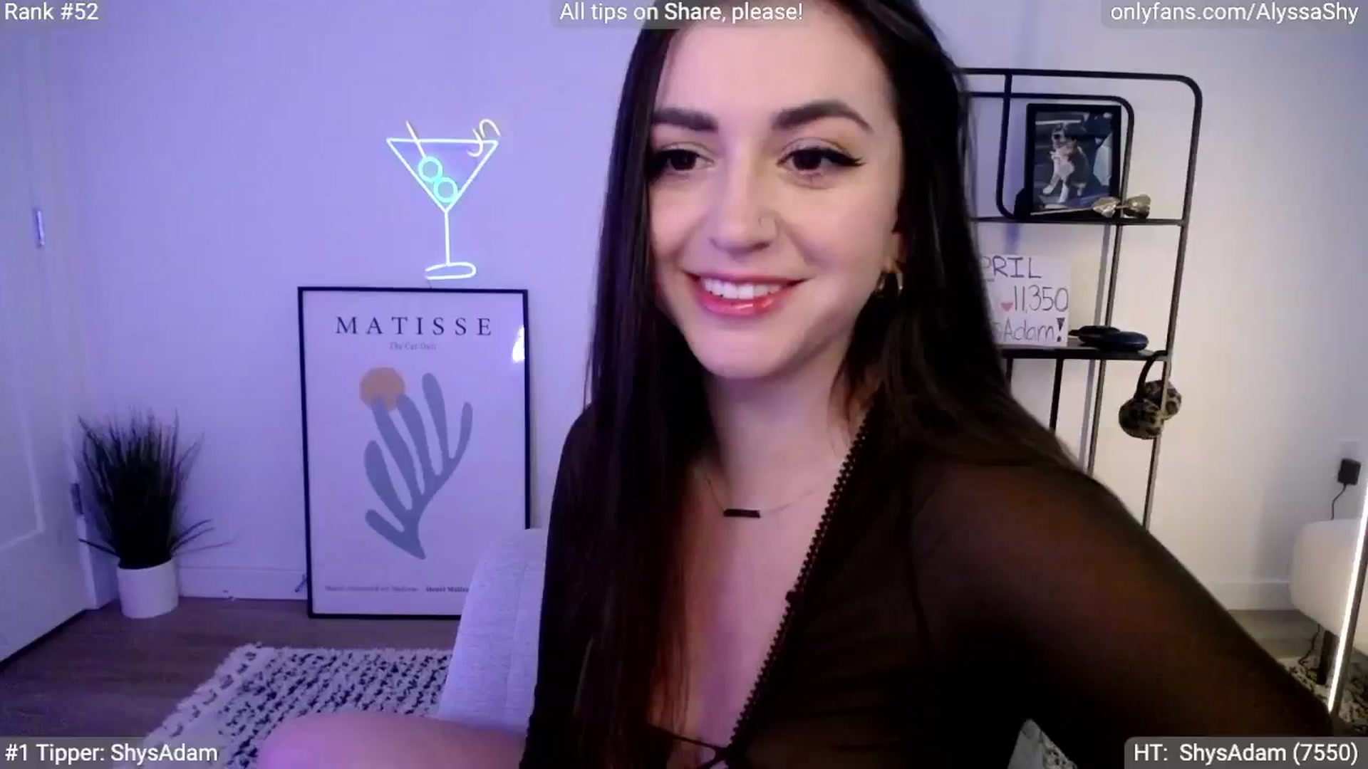 Gallery image thumbnail from AlyssaShy's myfreecams stream on, 04/17/2024, 20:42 image 4 of 20