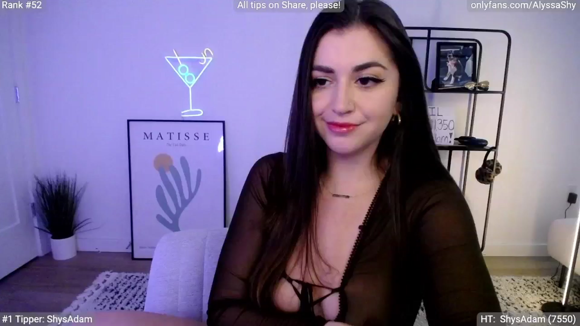 Gallery image thumbnail from AlyssaShy's myfreecams stream on, 04/17/2024, 20:42 image 9 of 20