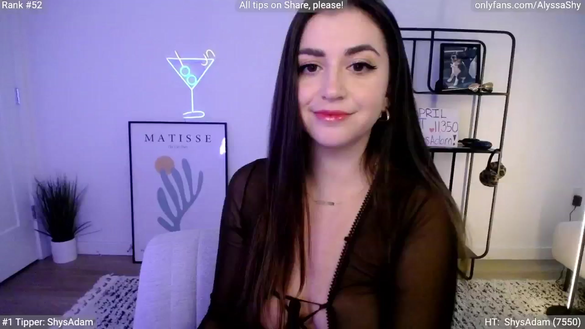 Gallery image thumbnail from AlyssaShy's myfreecams stream on, 04/17/2024, 20:42 image 8 of 20