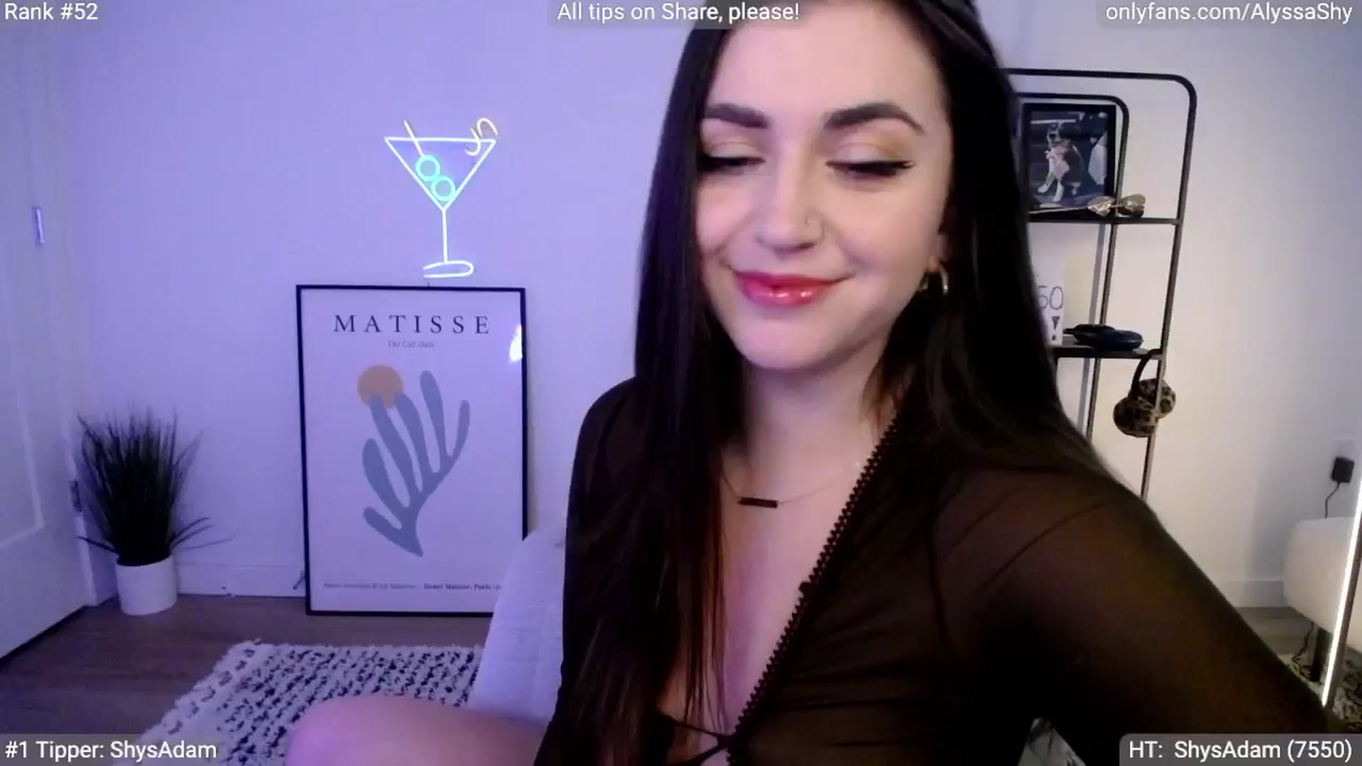 Gallery image thumbnail from AlyssaShy's myfreecams stream on, 04/17/2024, 20:42 image 5 of 20