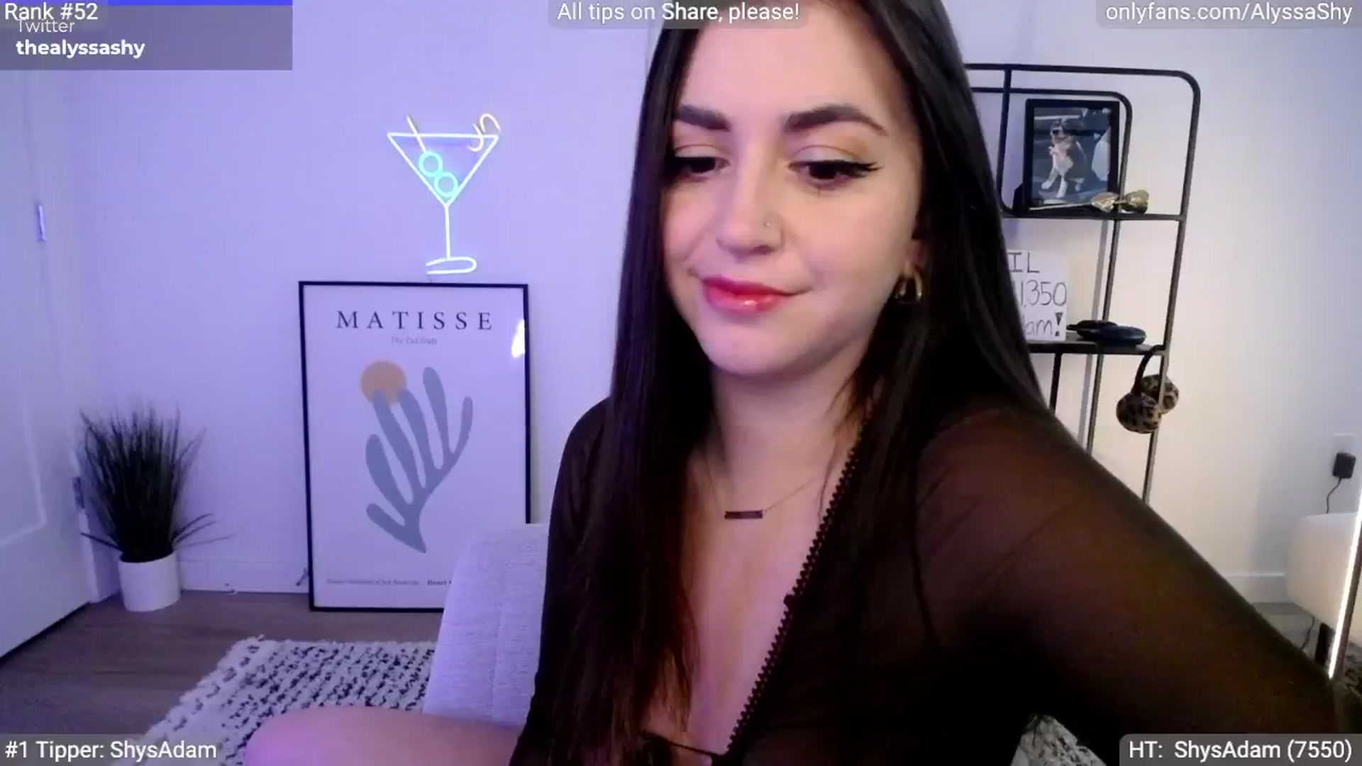 Gallery image thumbnail from AlyssaShy's myfreecams stream on, 04/17/2024, 20:42 image 19 of 20
