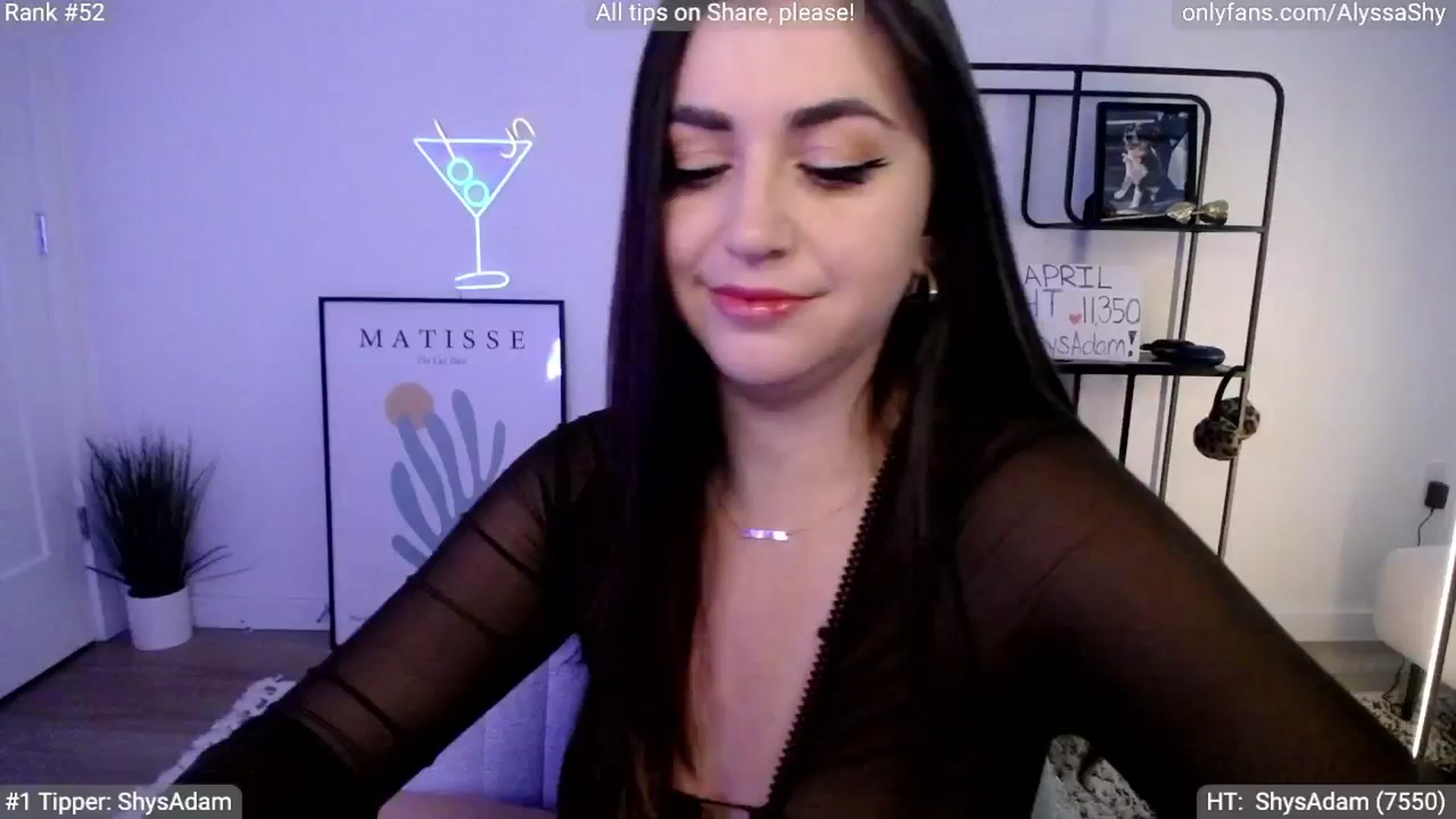 Gallery image thumbnail from AlyssaShy's myfreecams stream on, 04/17/2024, 20:42 image 10 of 20
